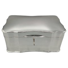 Baroque Style Italian Sterling Silver Jewelry Box