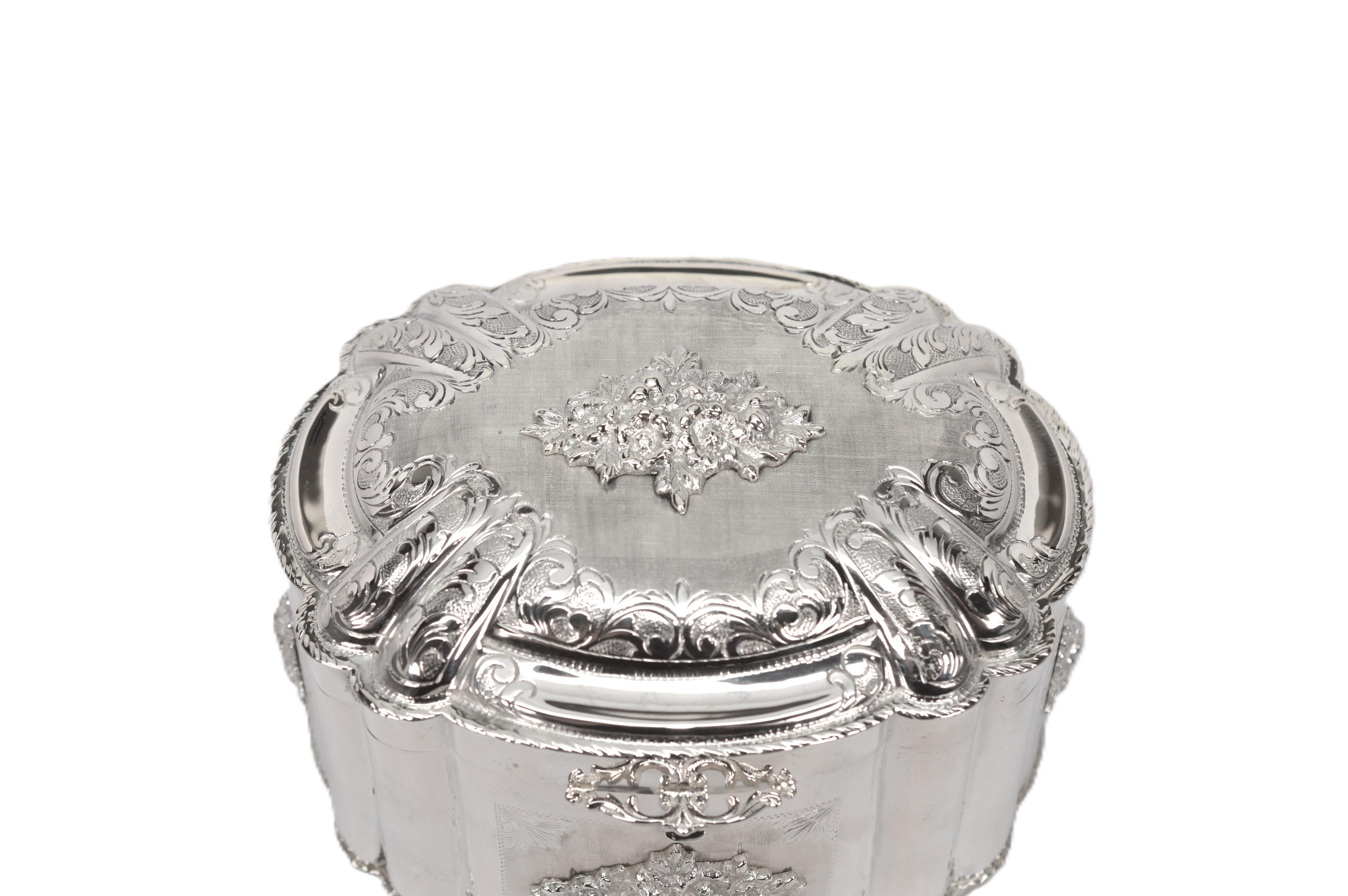 Joyero de plata italiano Lavor de estilo barroco Barroco en venta