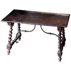 Baroque Style Low Table, Spain, 19th Century