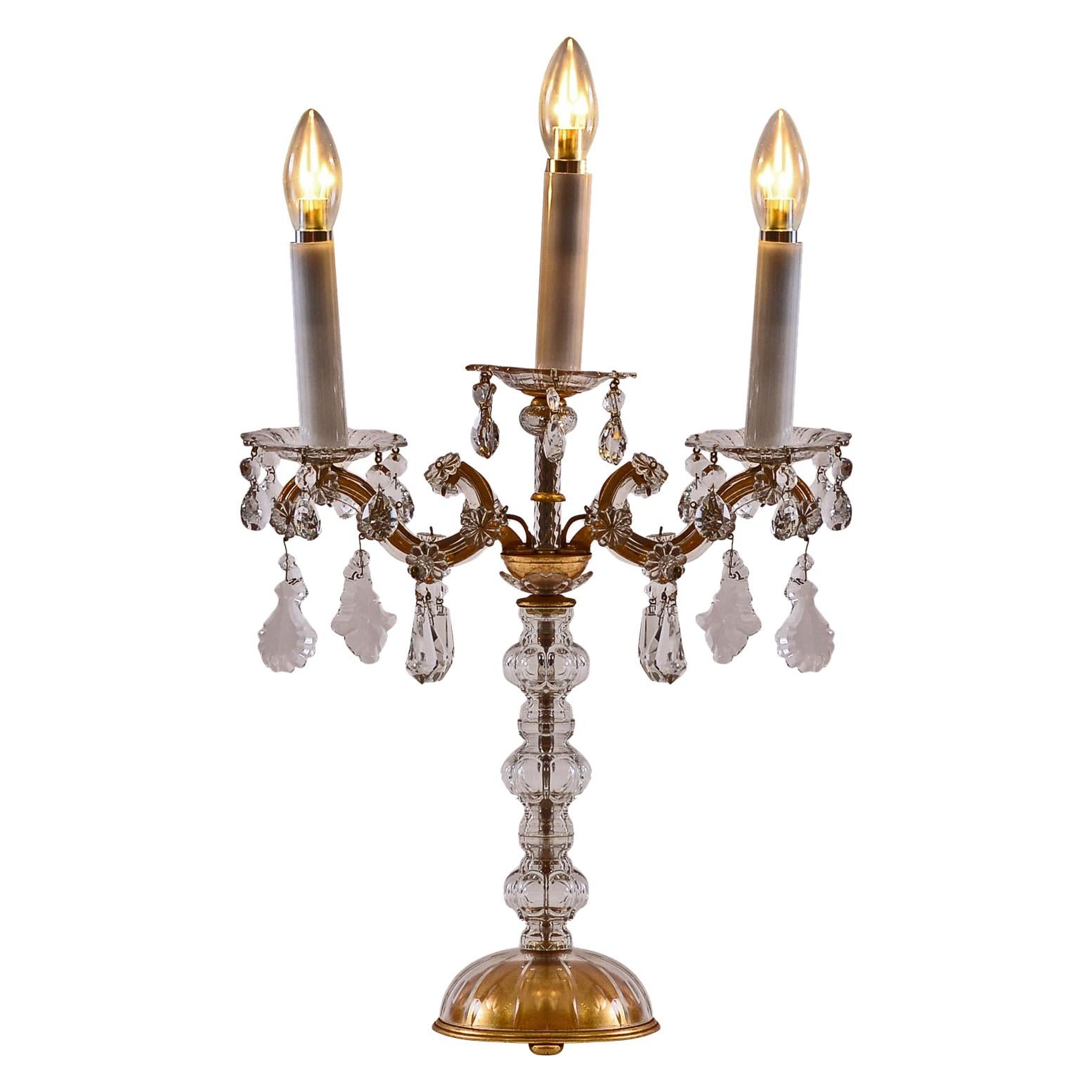  Baroque style Maria Theresia Table Light Candelabra 20th Century Original 1920  For Sale