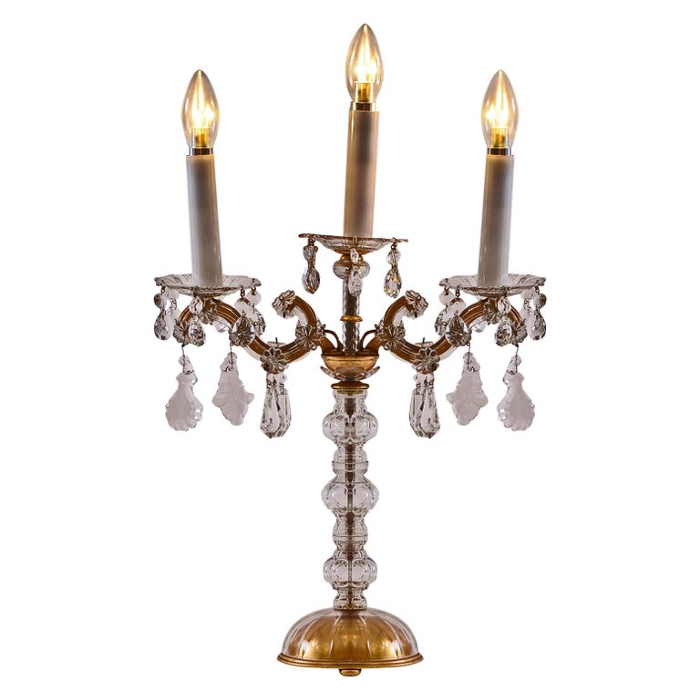 Baroque style Maria Theresia Table Light Candelabra 20th Century Original  1920 For Sale at 1stDibs