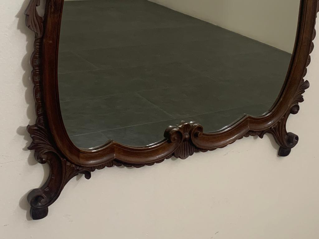 Italian Baroque Style Mirror, 1950s For Sale