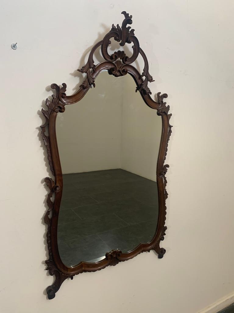 Mid-20th Century Baroque Style Mirror, 1950s For Sale
