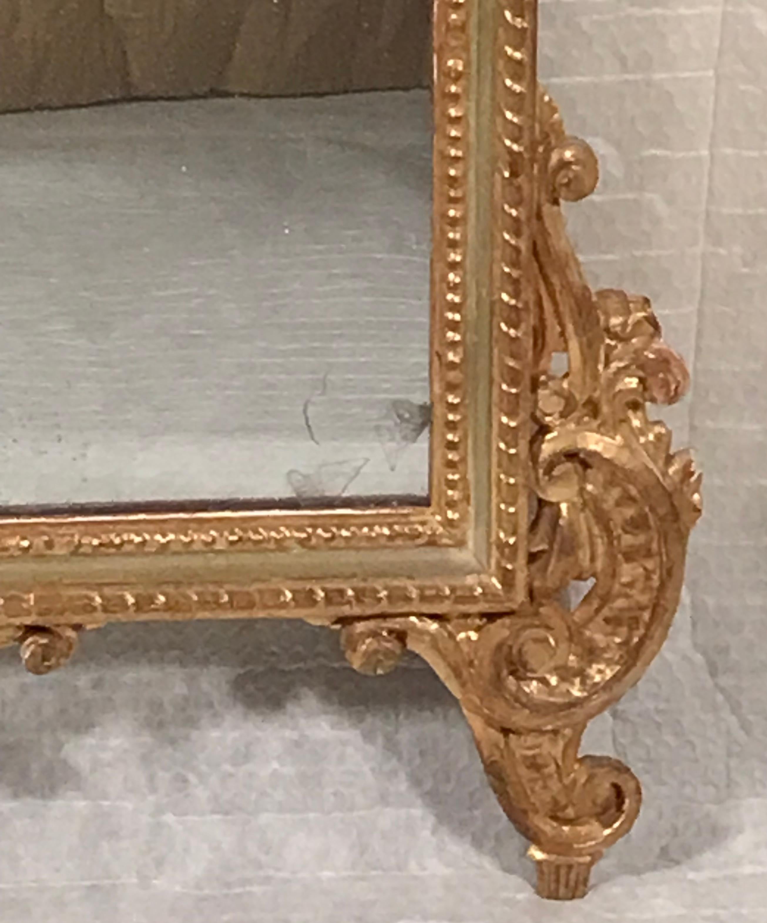Spiegel im Barockstil, Italien 19. Jahrhundert, Giltwood im Zustand „Gut“ im Angebot in Leimen, DE
