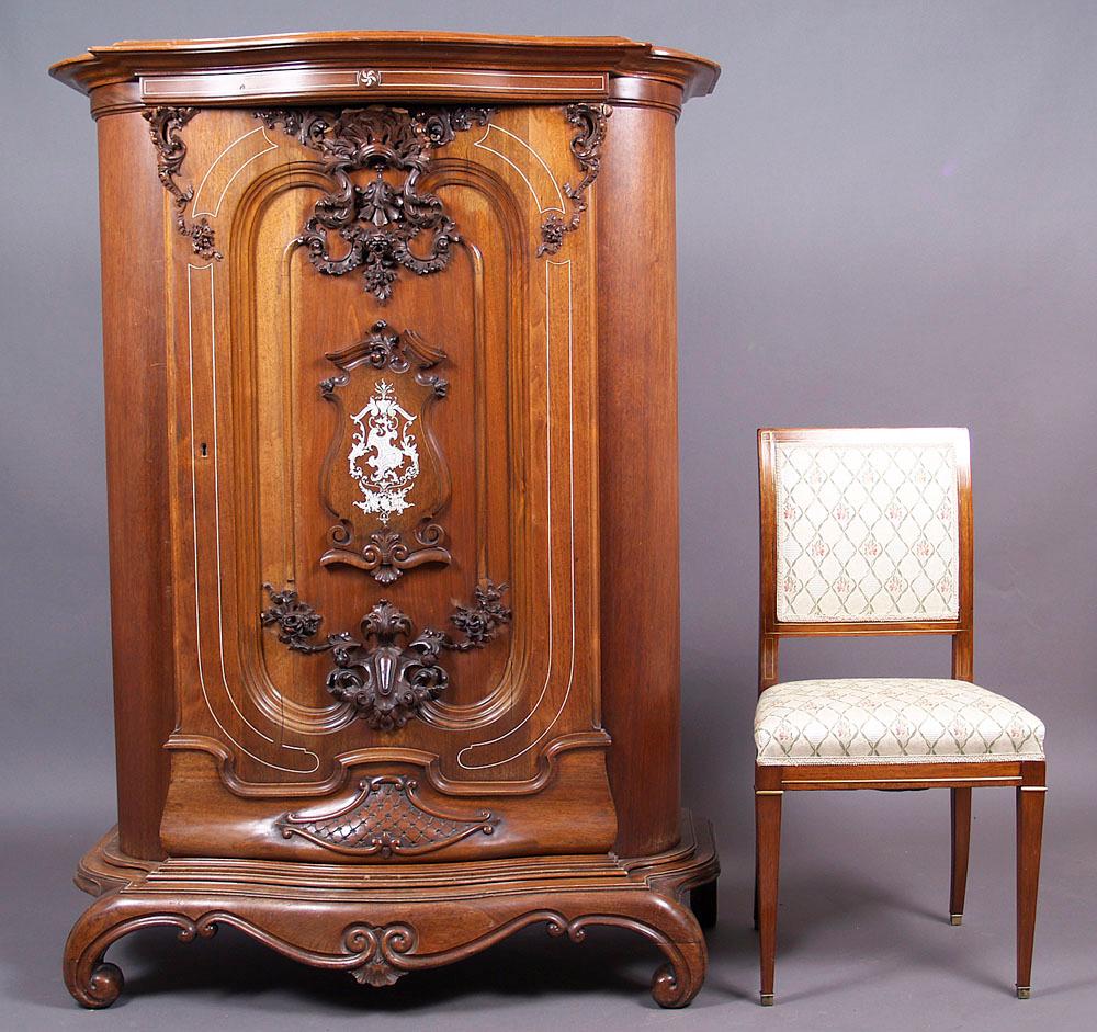 Baroque Style Side Cabinet, Vienna, Late 19th Century For Sale 7