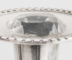 Baroque Style Silvered Five Arm Candelabra