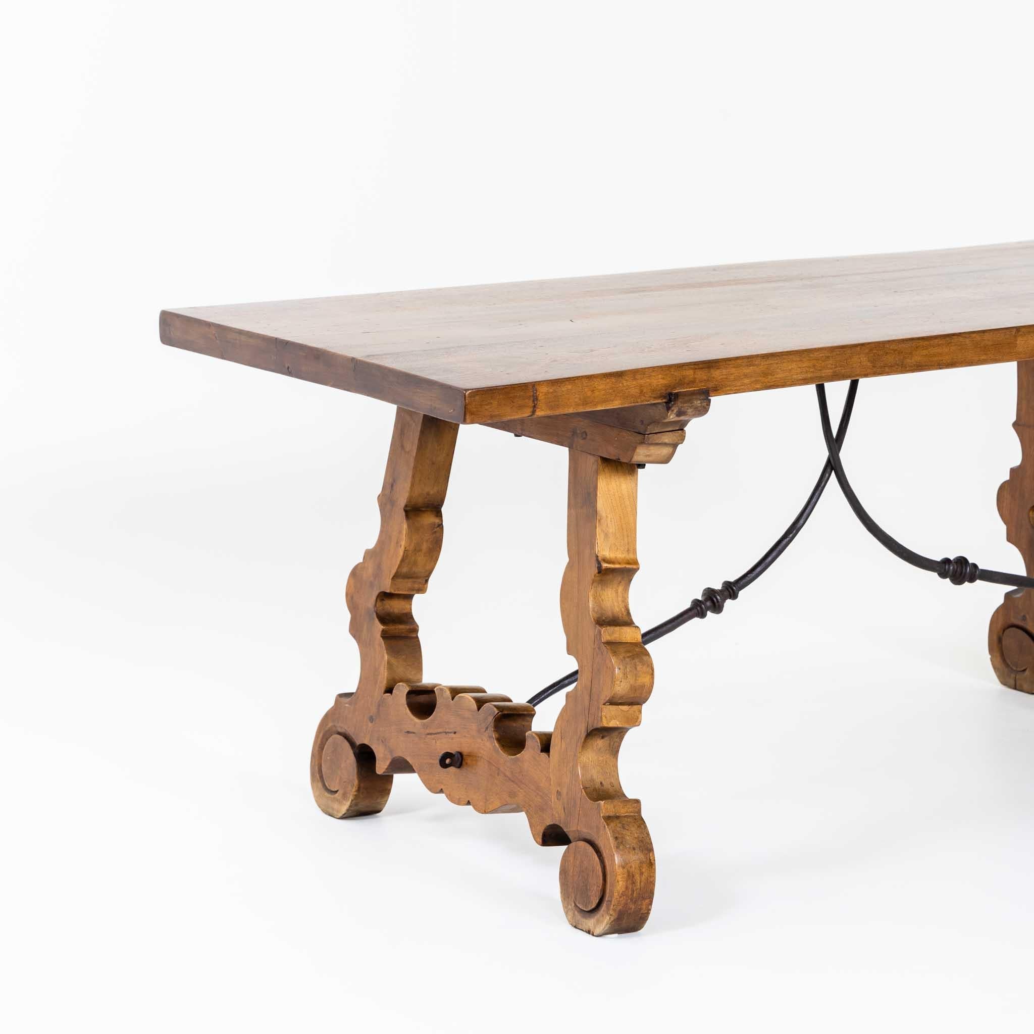 Wood Baroque-Style Table, 19th / 20th Century For Sale