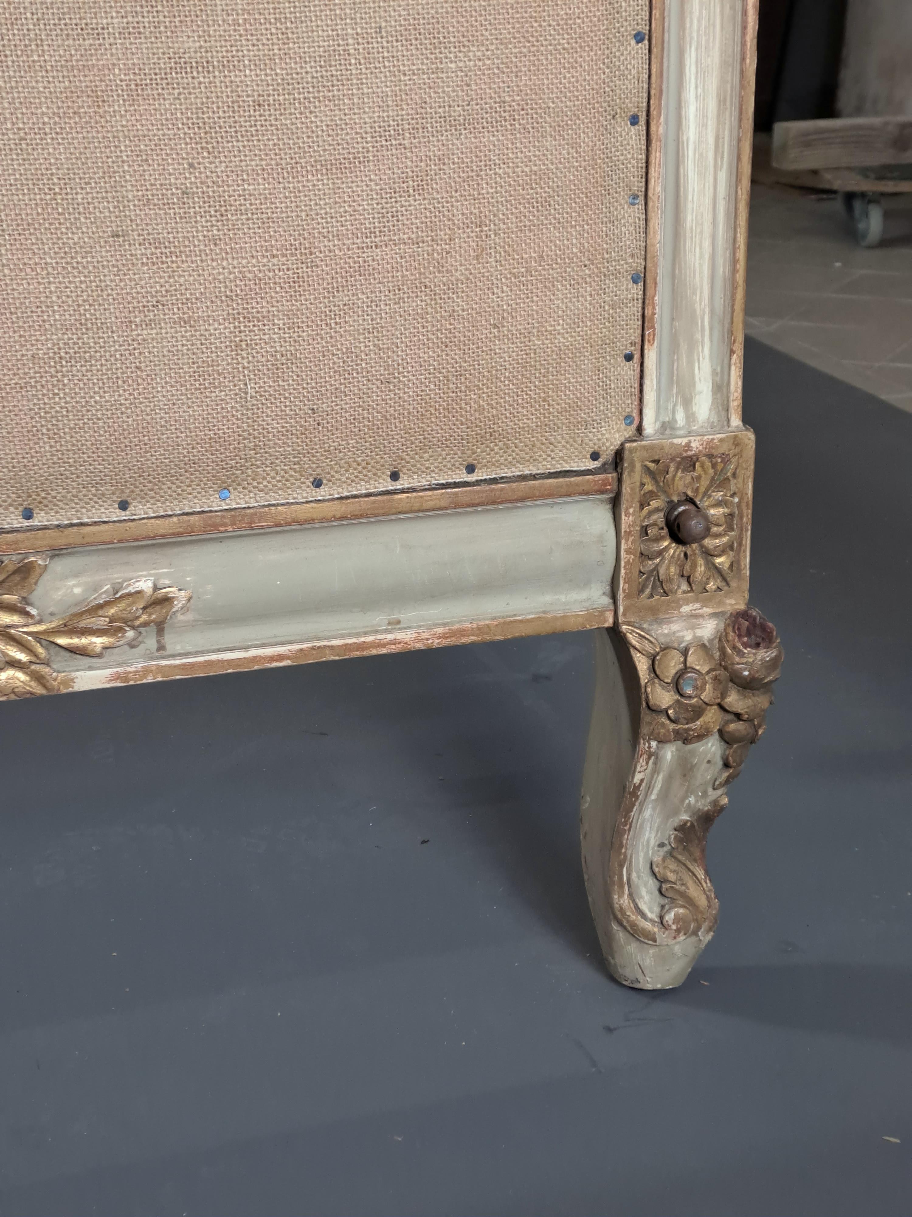 Carved Baroque Style Venetian Bed In Lacquered And Gilded Wood