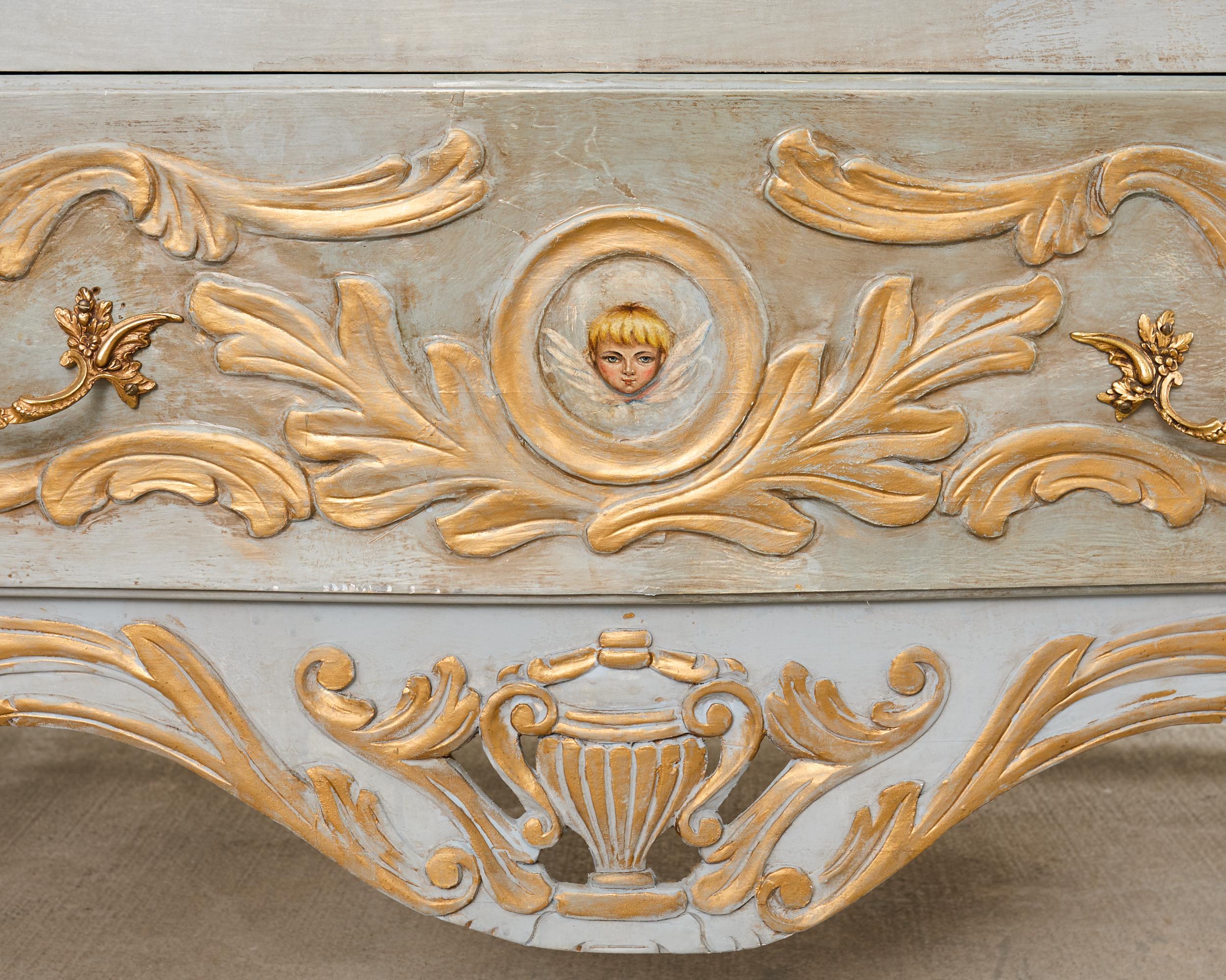 Cassettone laccato veneziano in stile barocco in vendita 2