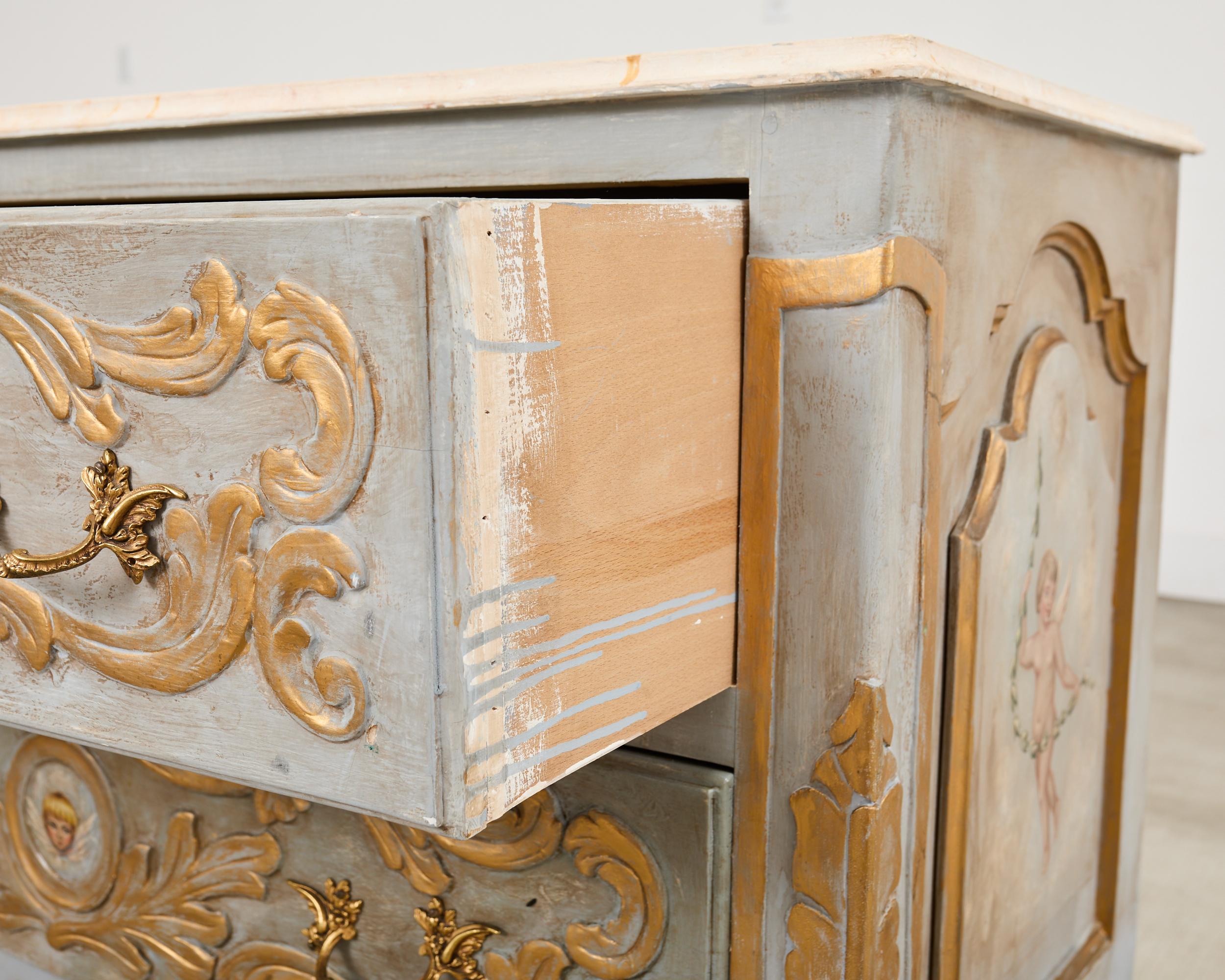 Cassettone laccato veneziano in stile barocco in vendita 9
