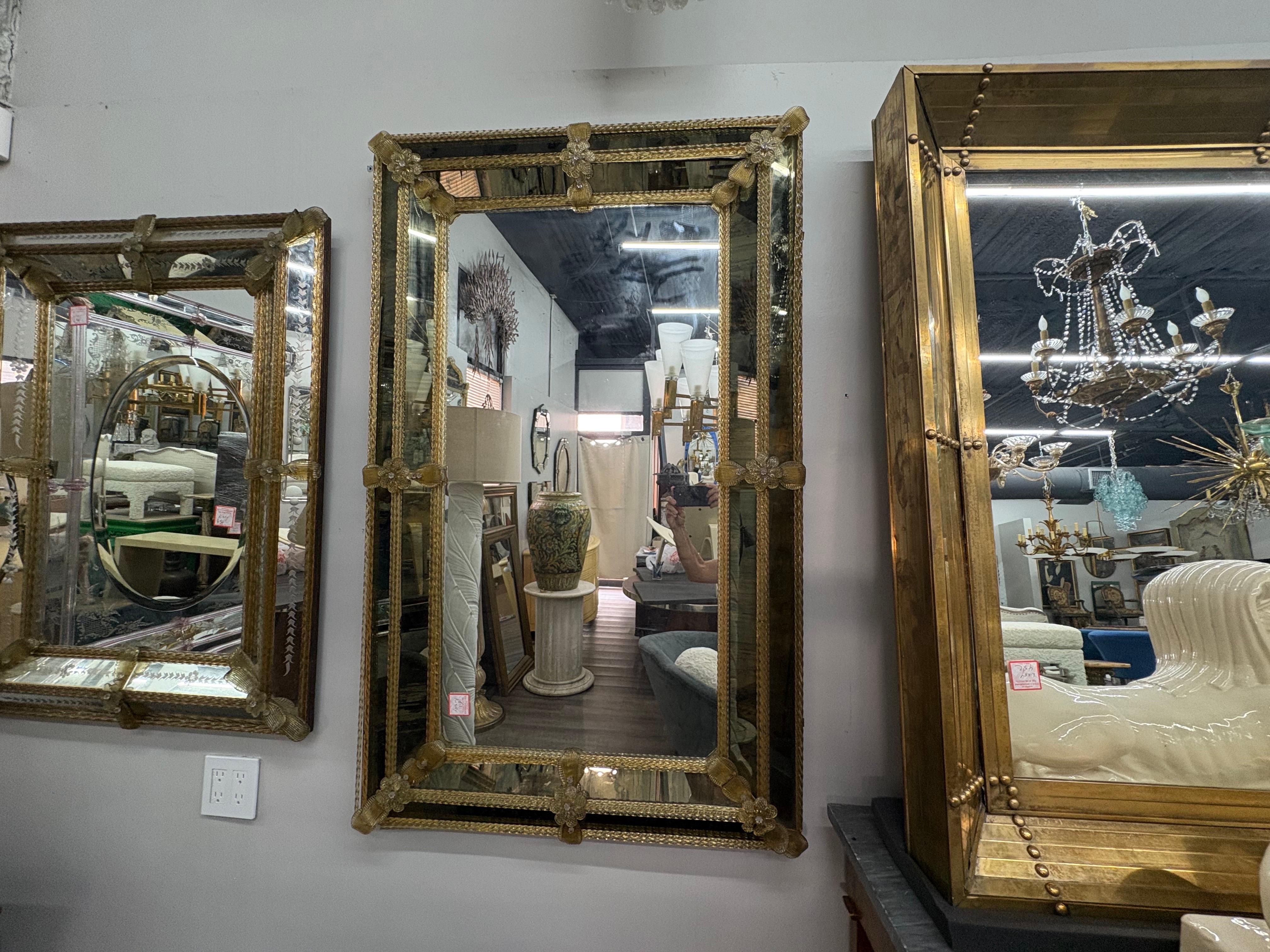 Baroque Style Venetian Mirror en vente 4