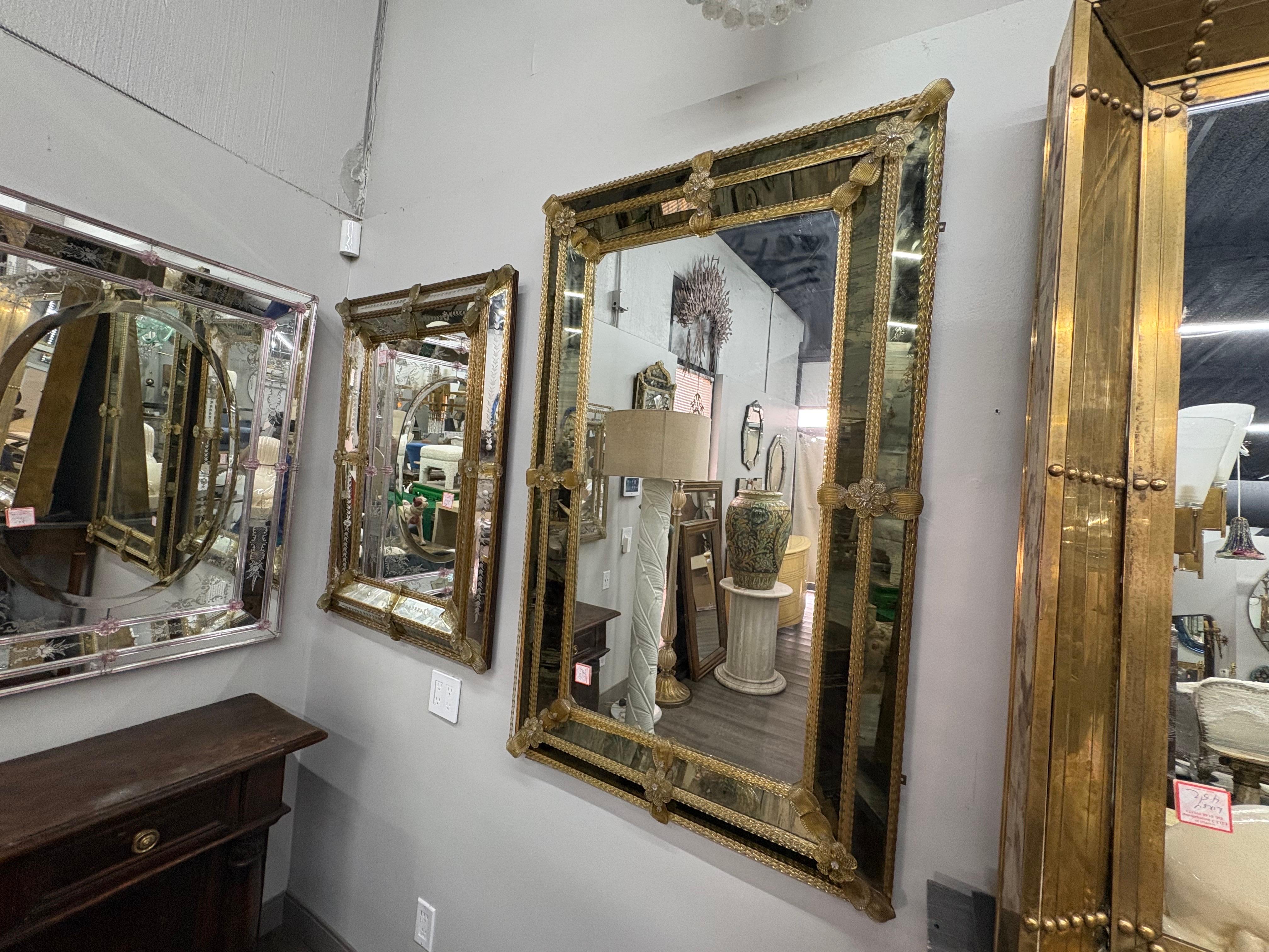 Baroque Style Venetian Mirror en vente 1