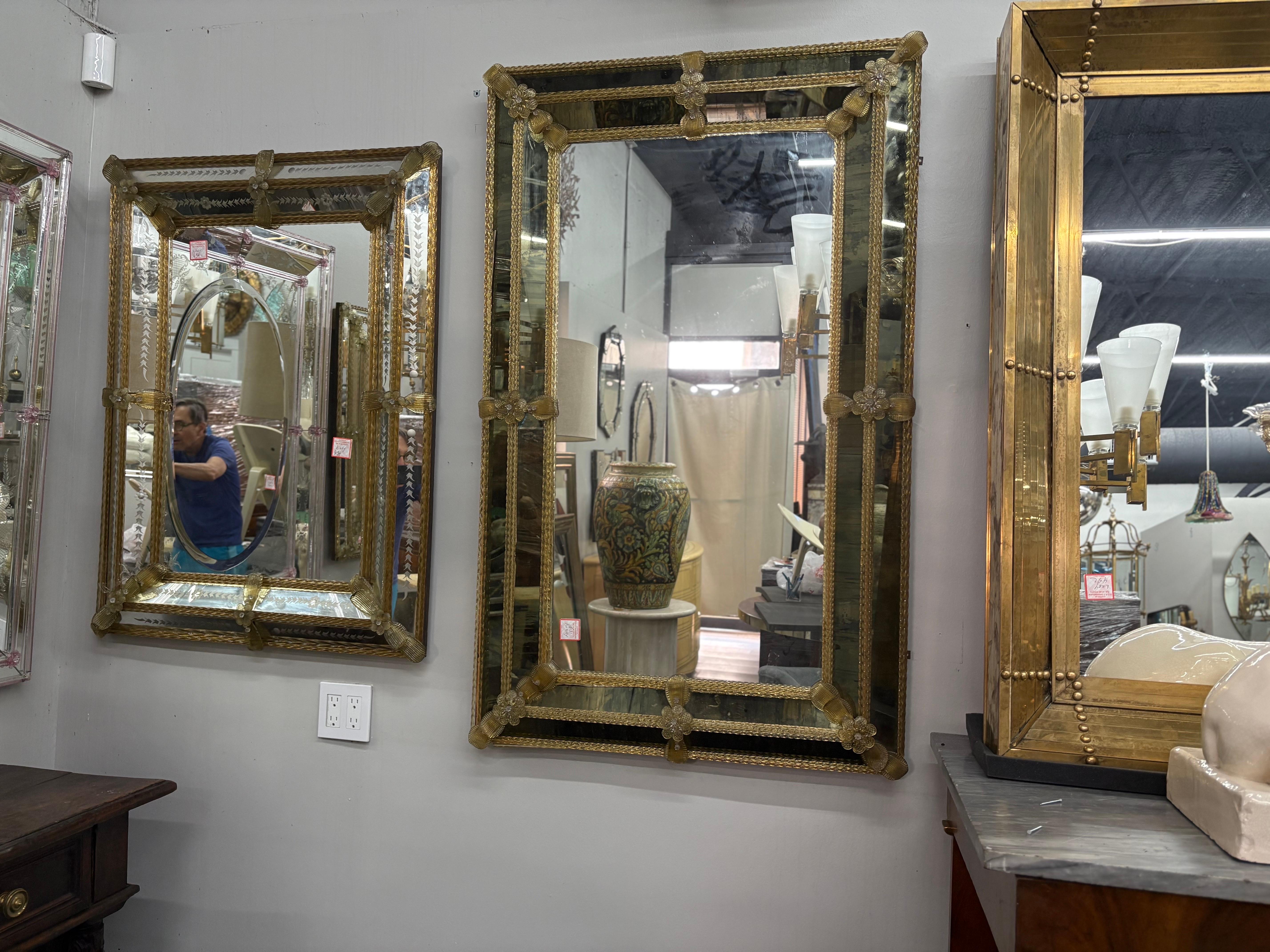 Baroque Style Venetian Mirror en vente 3