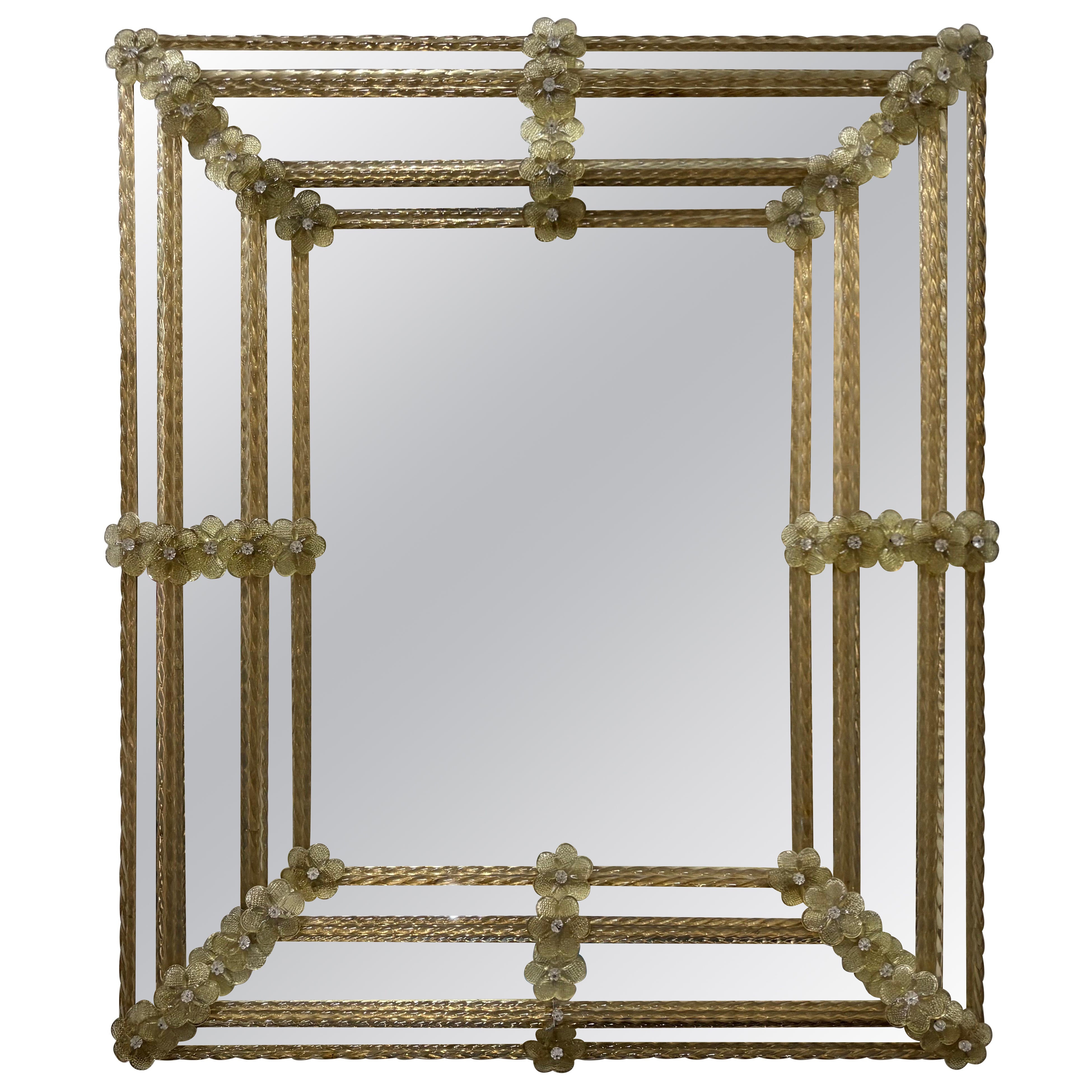 Art Deco Venetian Mirror im Angebot