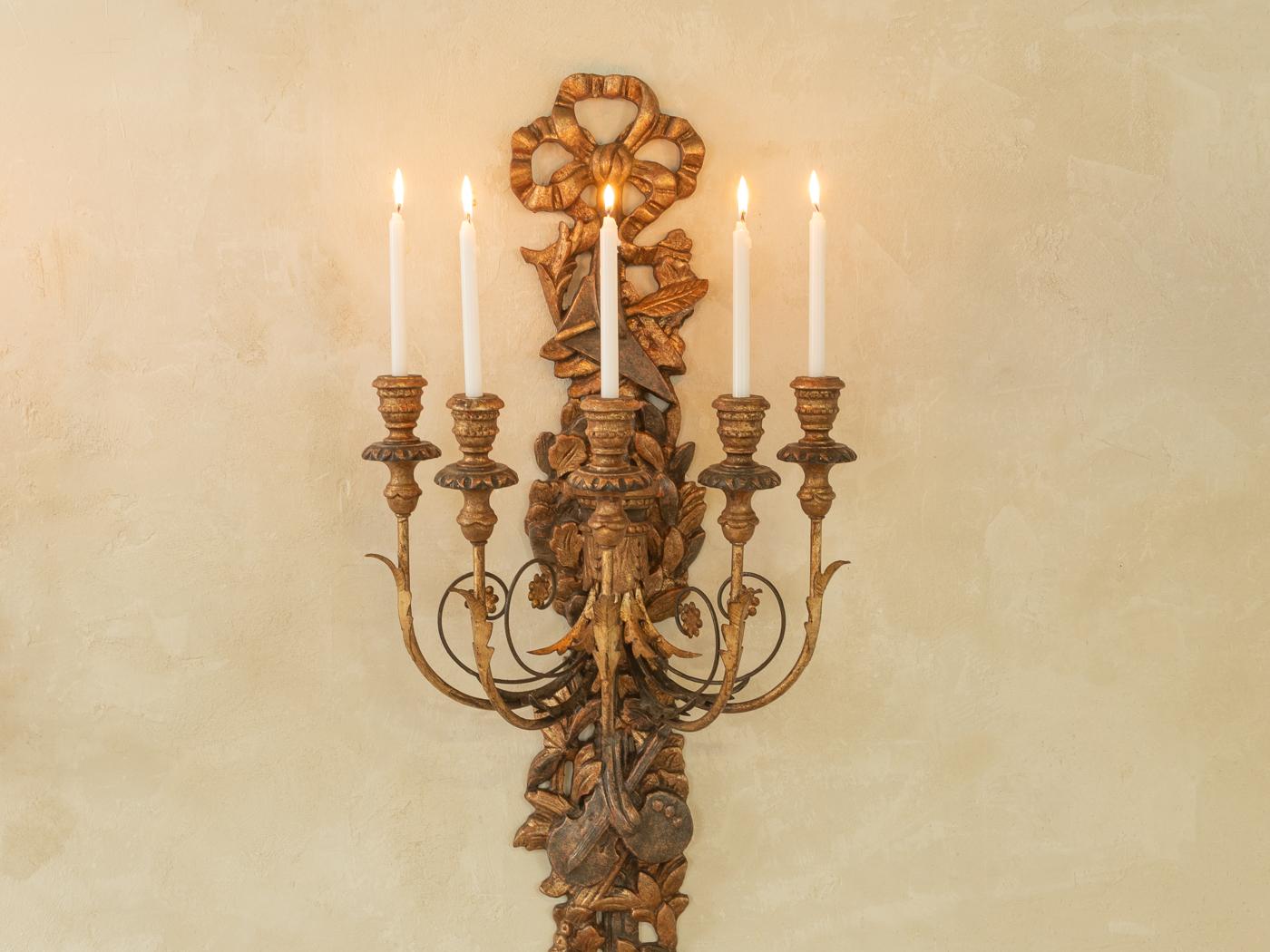 Wandkerzenständer im Barockstil (Deutsch) im Angebot