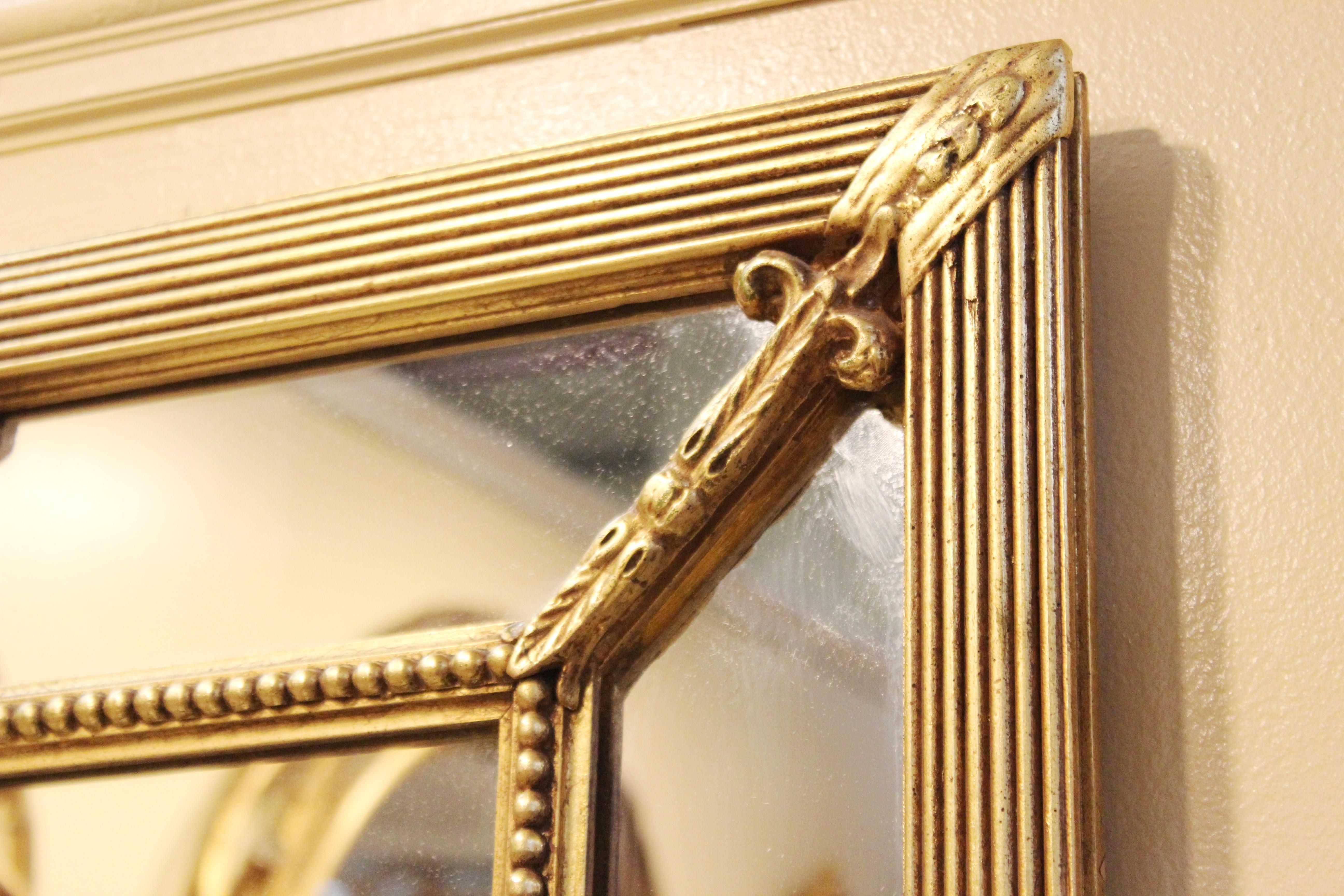 Baroque Style Wall Mirror With Giltwood Frame 1