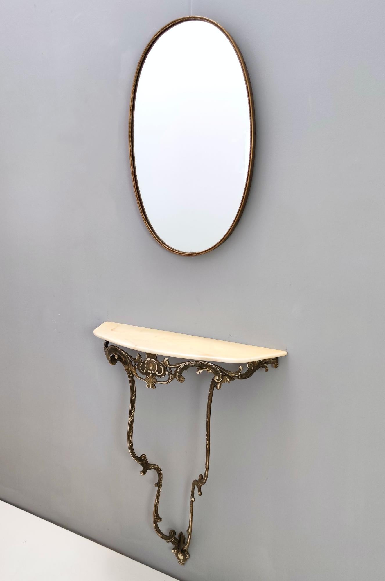 wall mounted console table with two legs