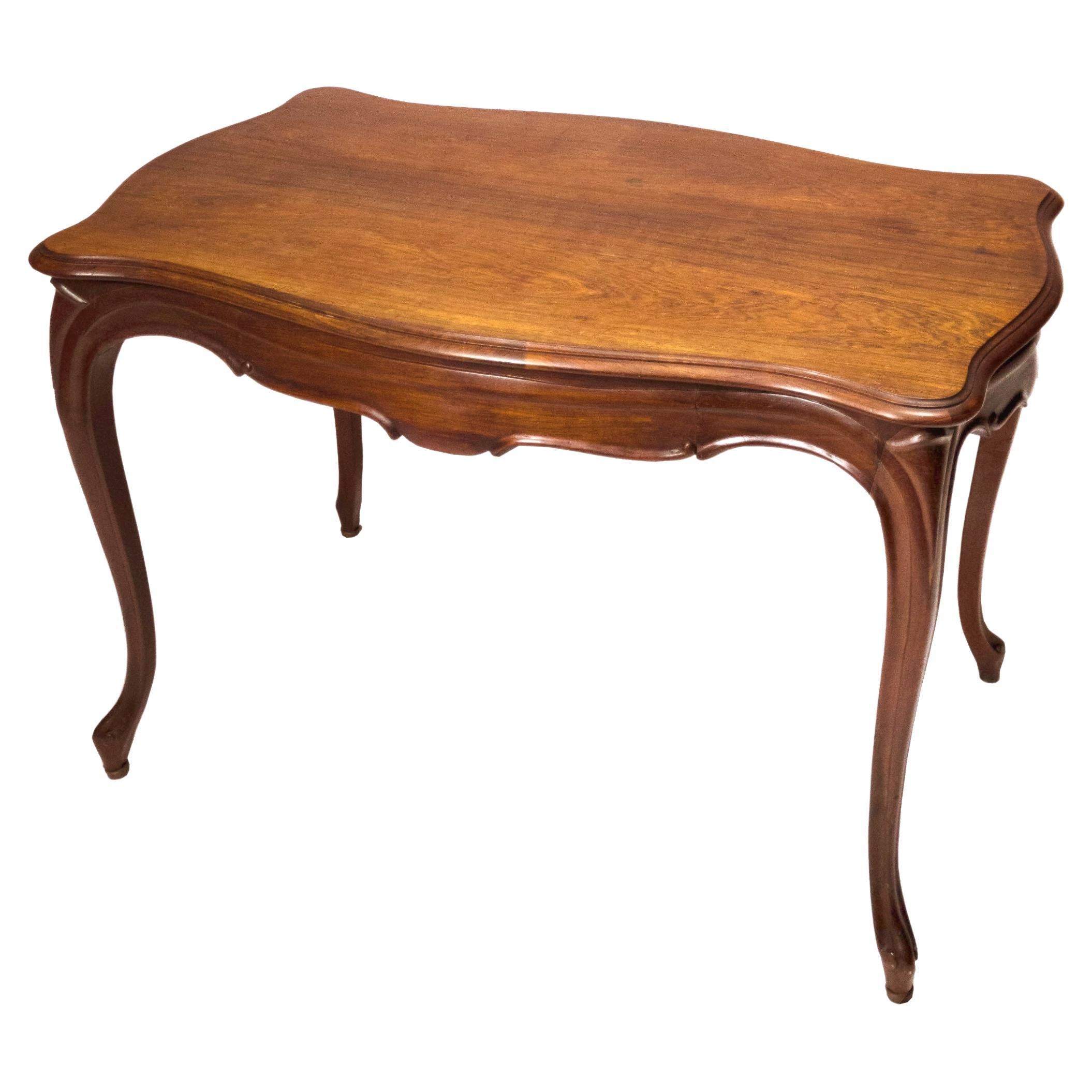 Baroque Style Walnut Desk, 19th Century