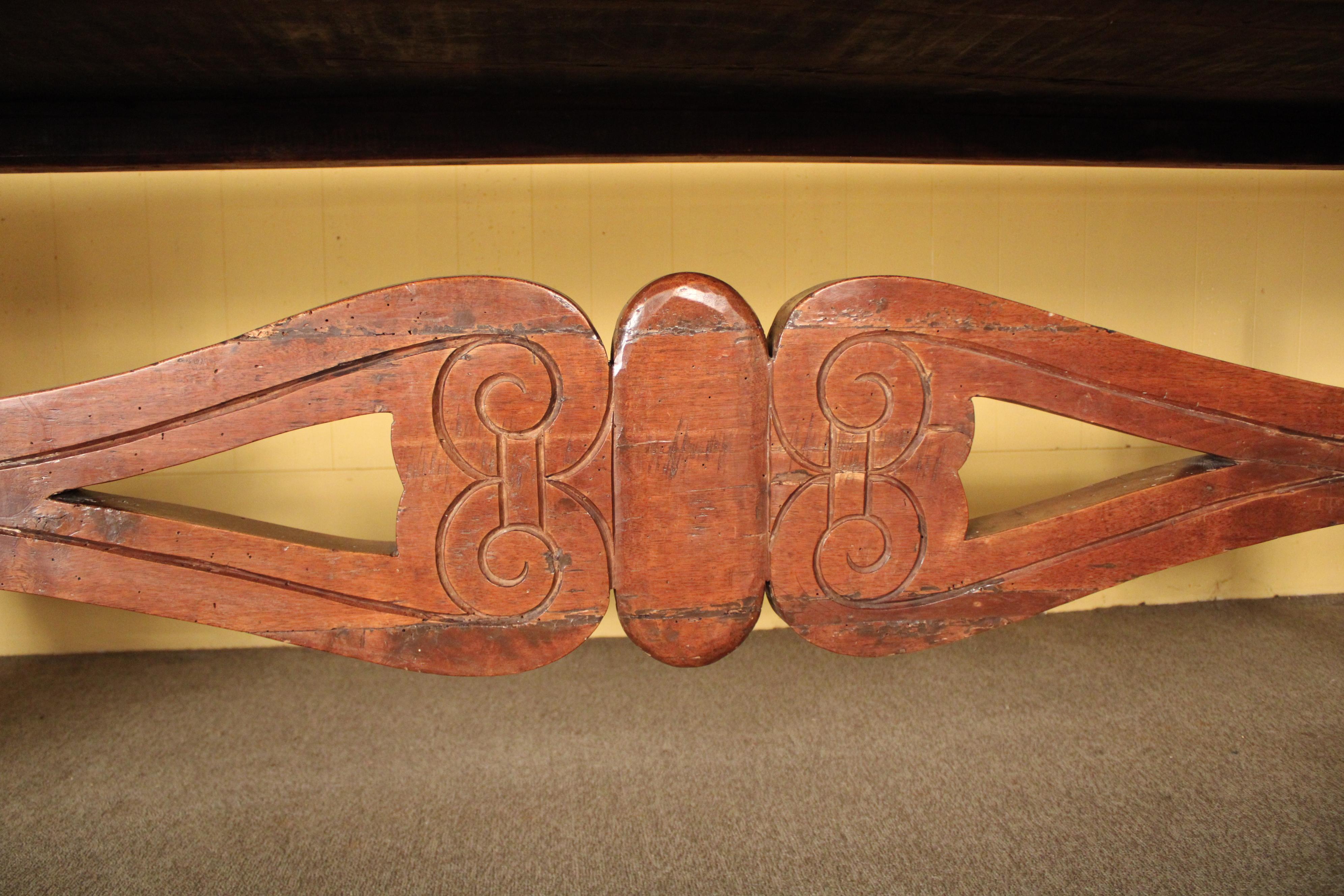 Baroque Style Walnut Dining / Library Table For Sale 8