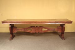 Baroque Style Walnut Dining / Library Table