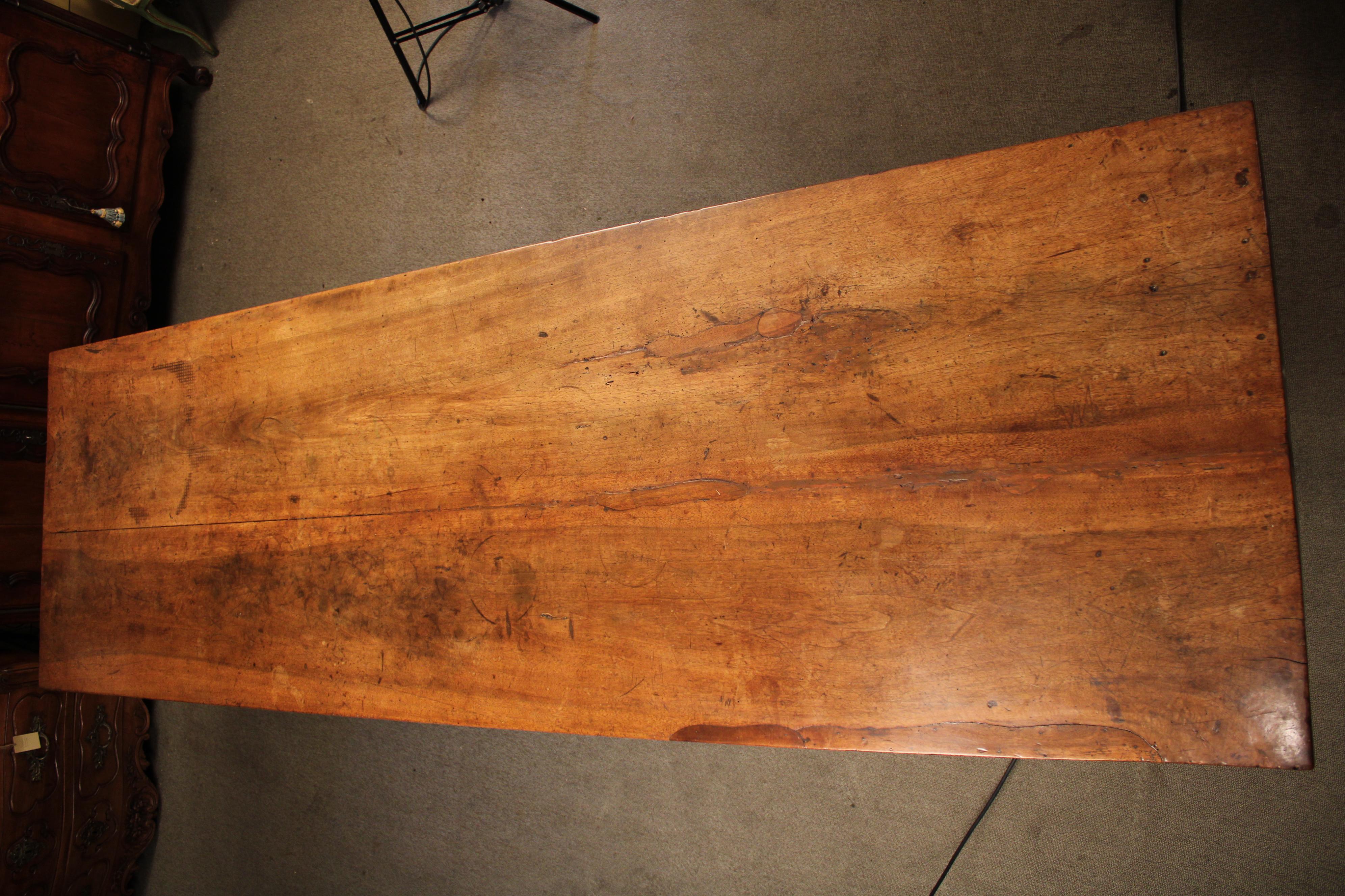 Baroque Style Walnut Dining / Library Table For Sale 1