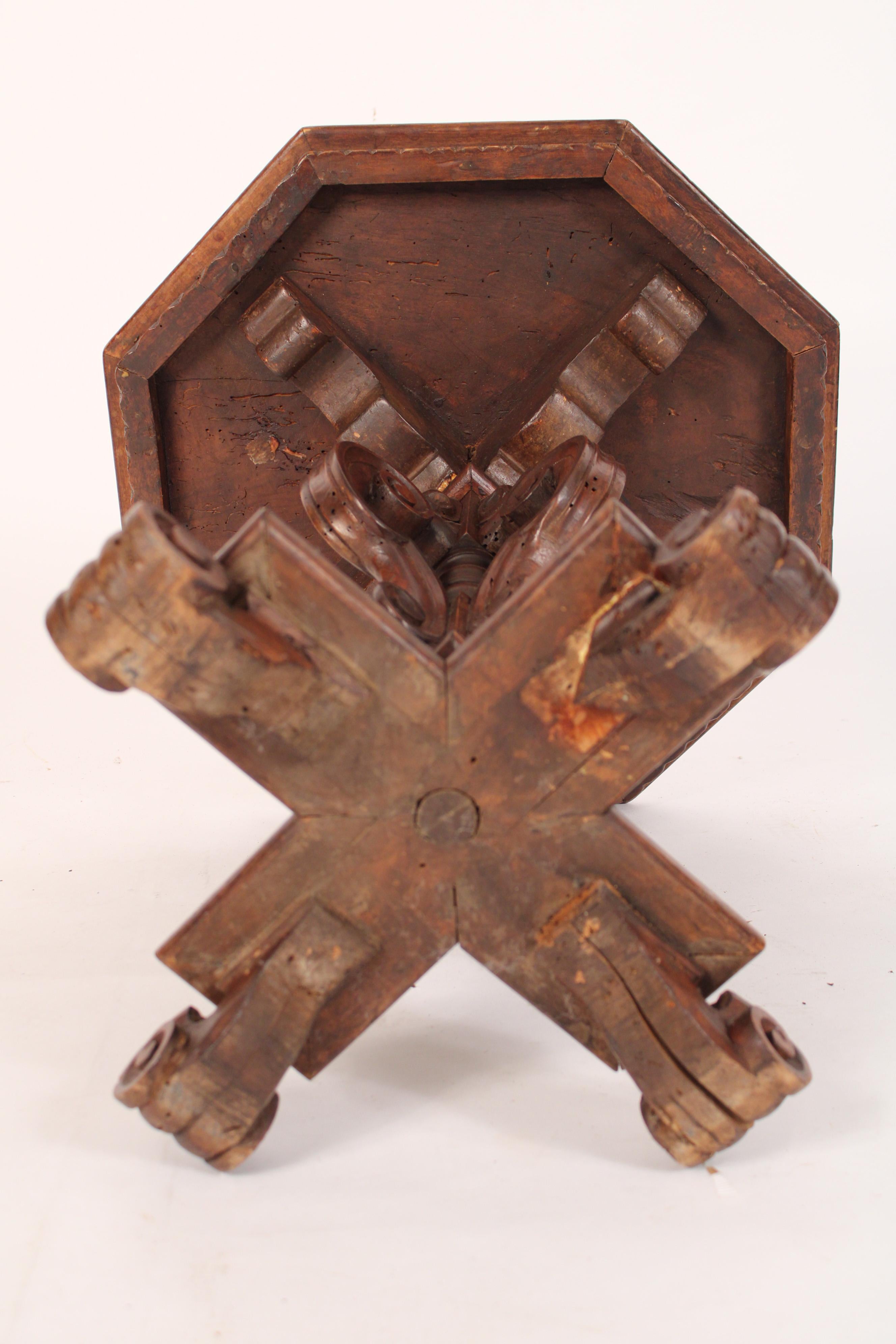 Baroque Style Walnut Occasional Table For Sale 5