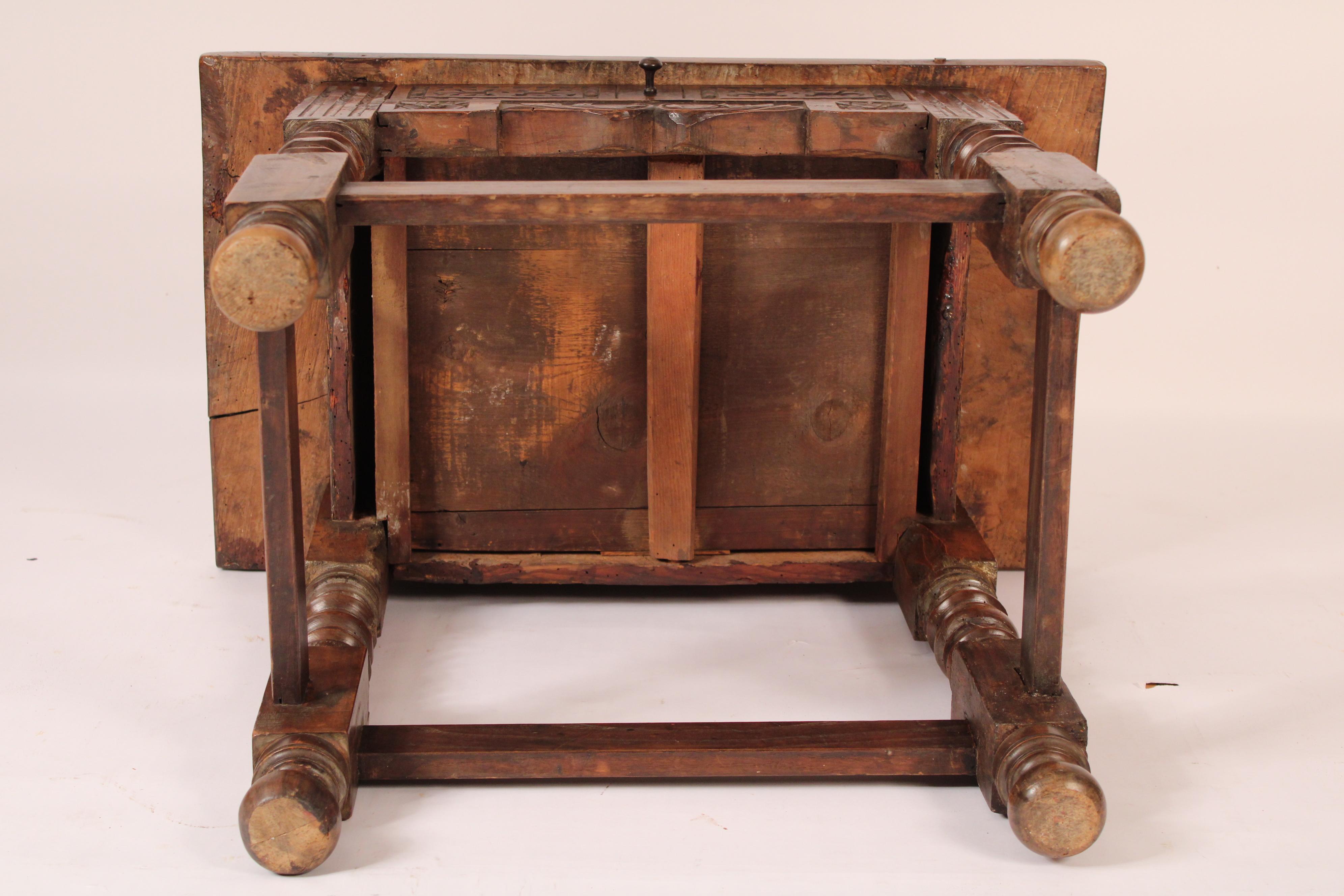 Baroque Style Walnut Occasional Table For Sale 6