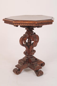 Baroque Style Walnut Occasional Table