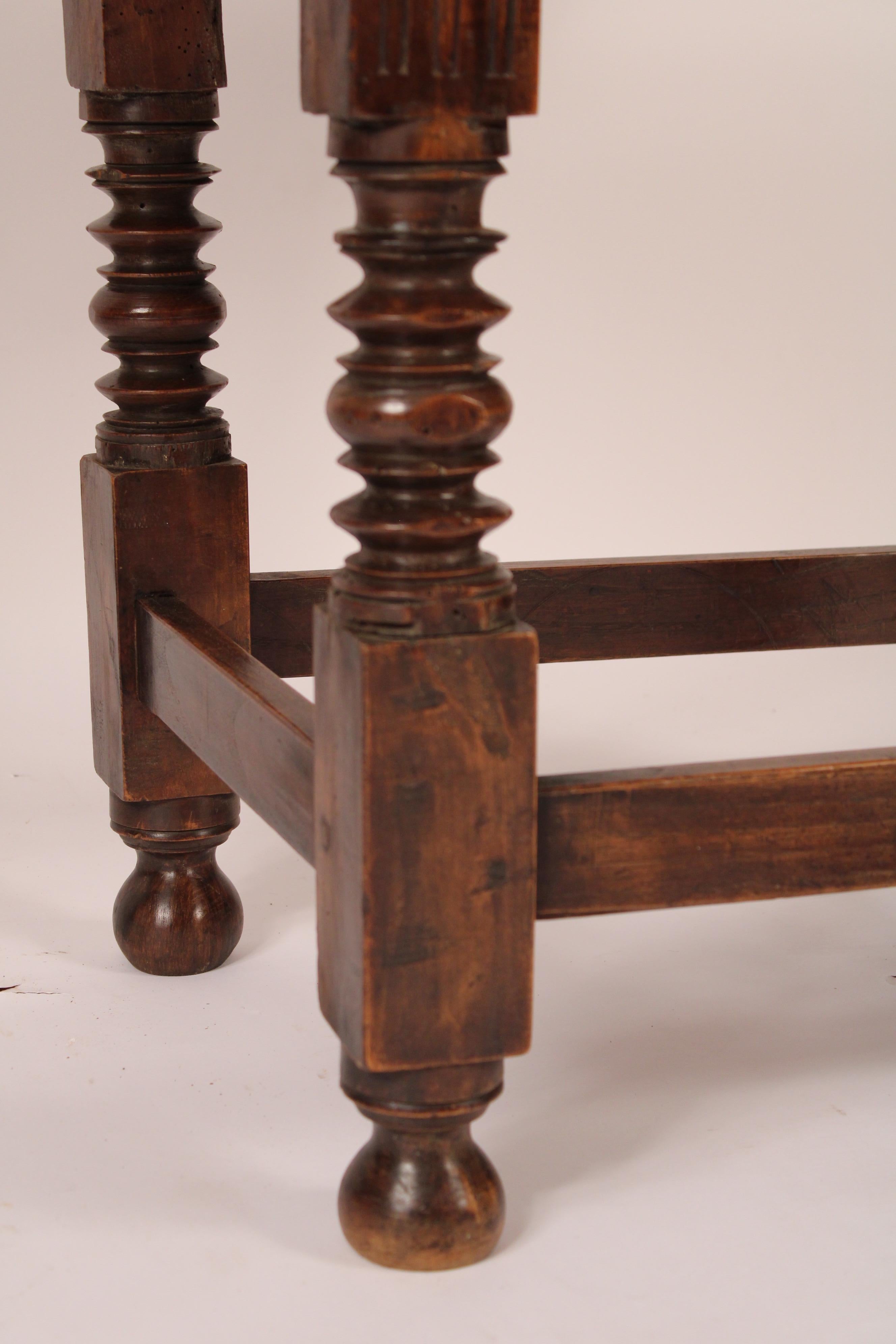 Baroque Style Walnut Occasional Table For Sale 2