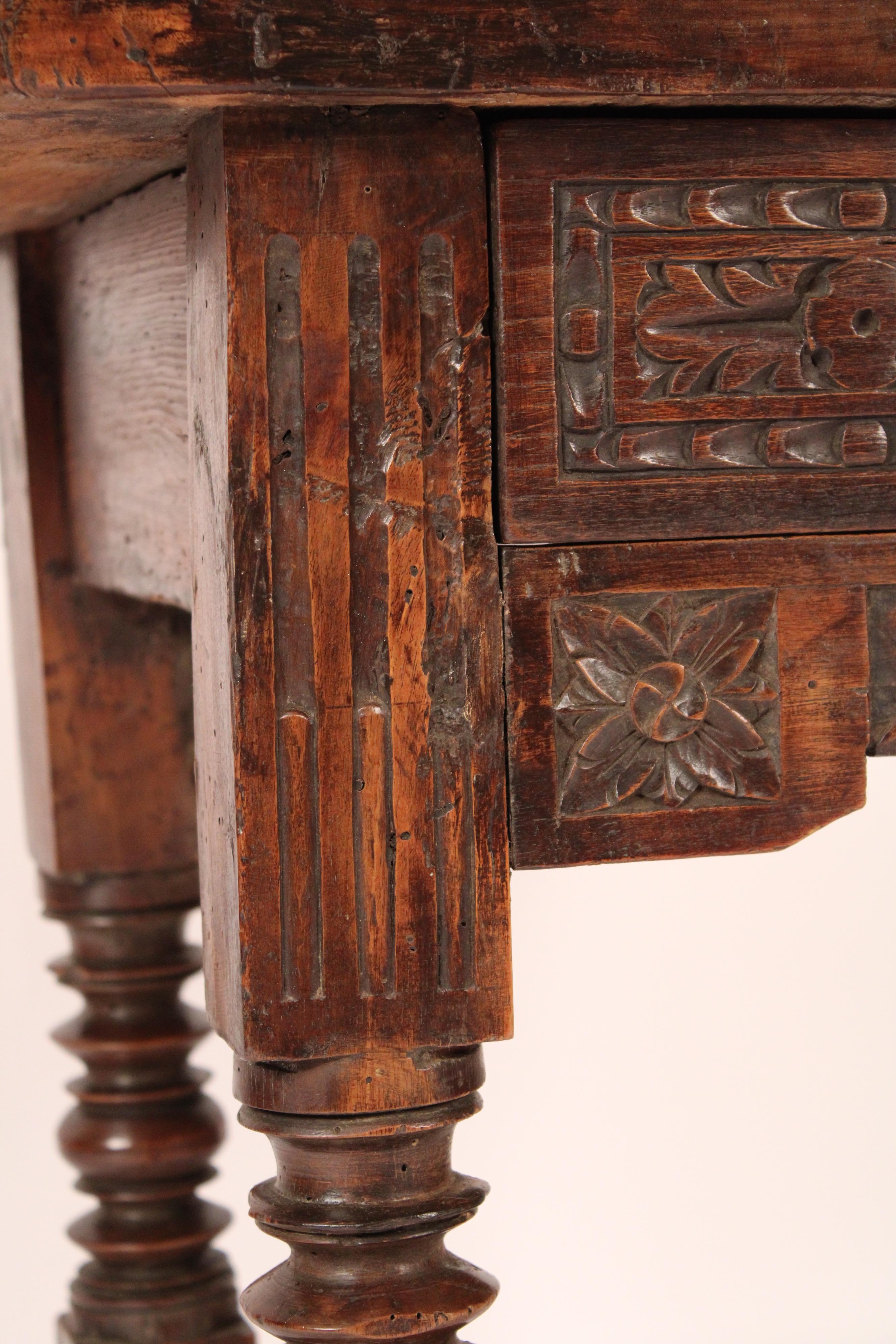 Baroque Style Walnut Occasional Table For Sale 3