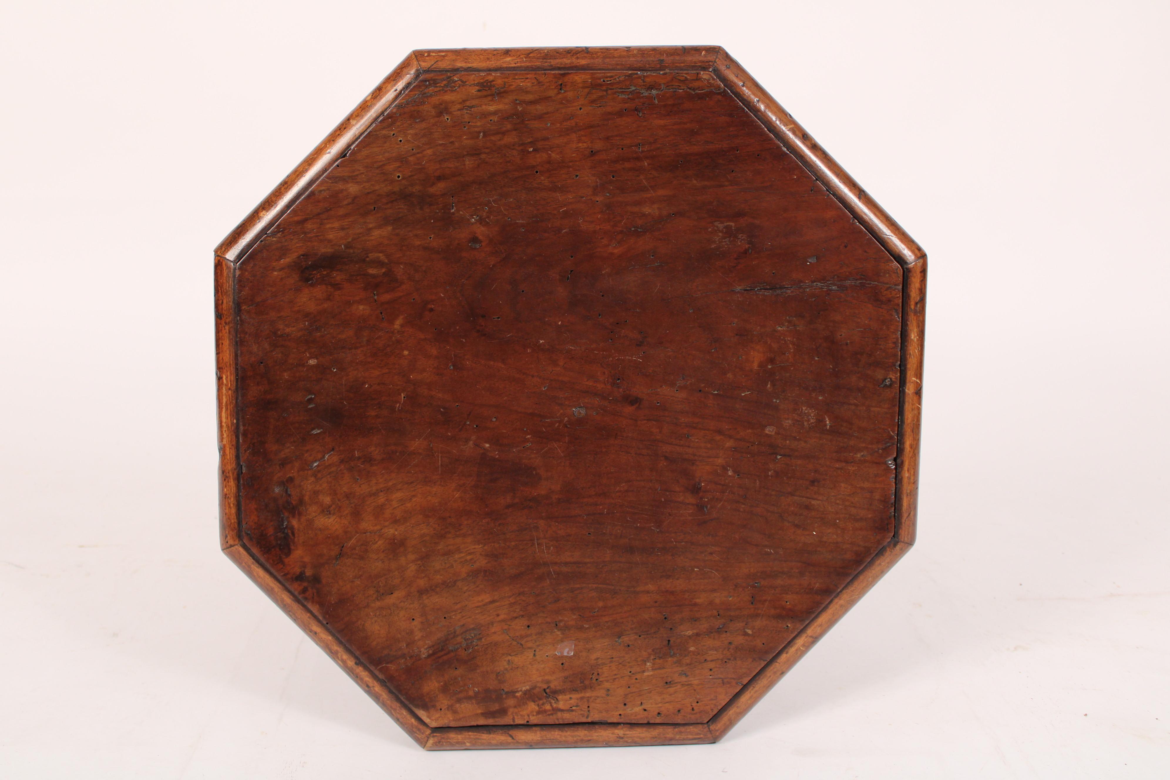 Baroque Style Walnut Occasional Table For Sale 4