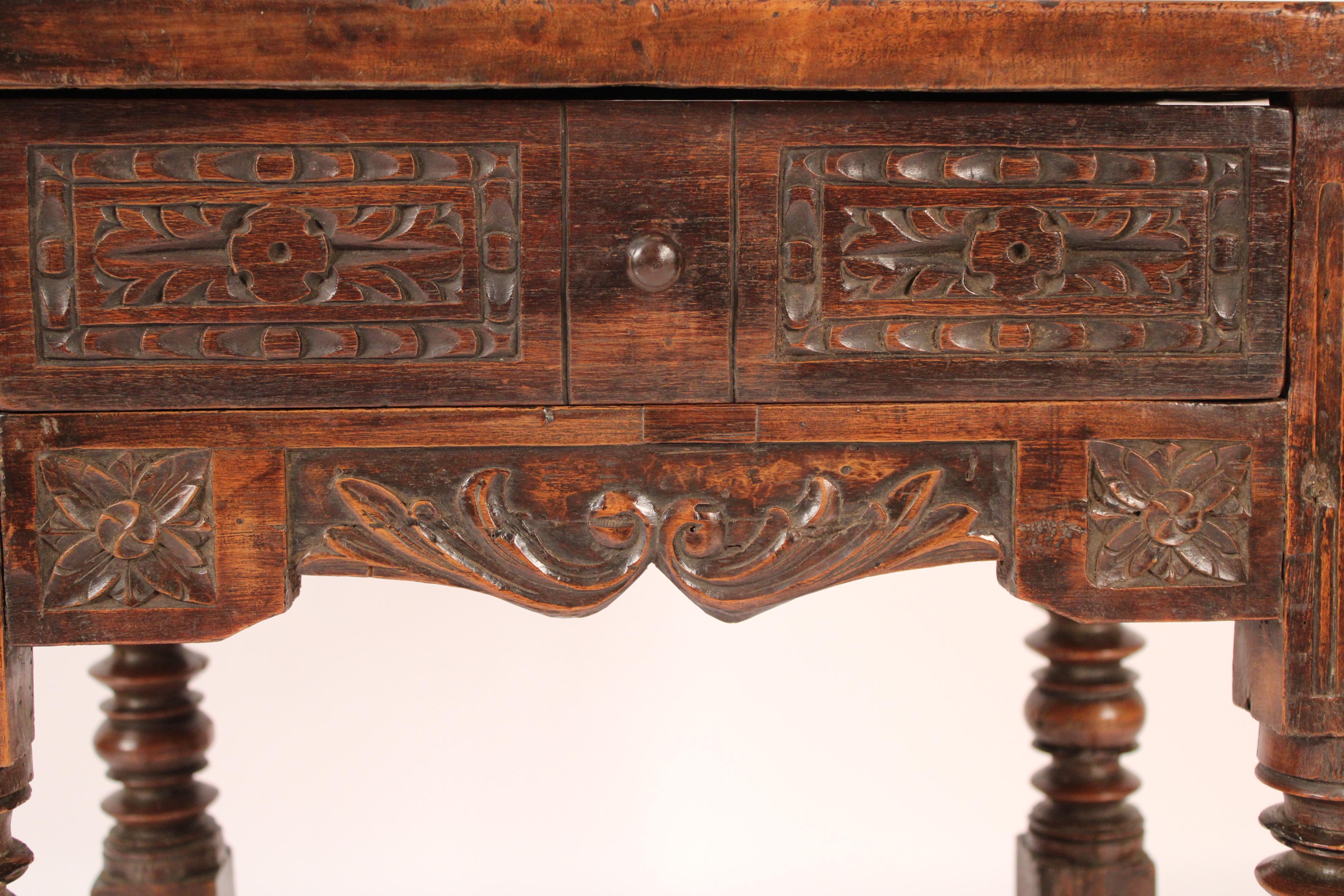 Baroque Style Walnut Occasional Table For Sale 4