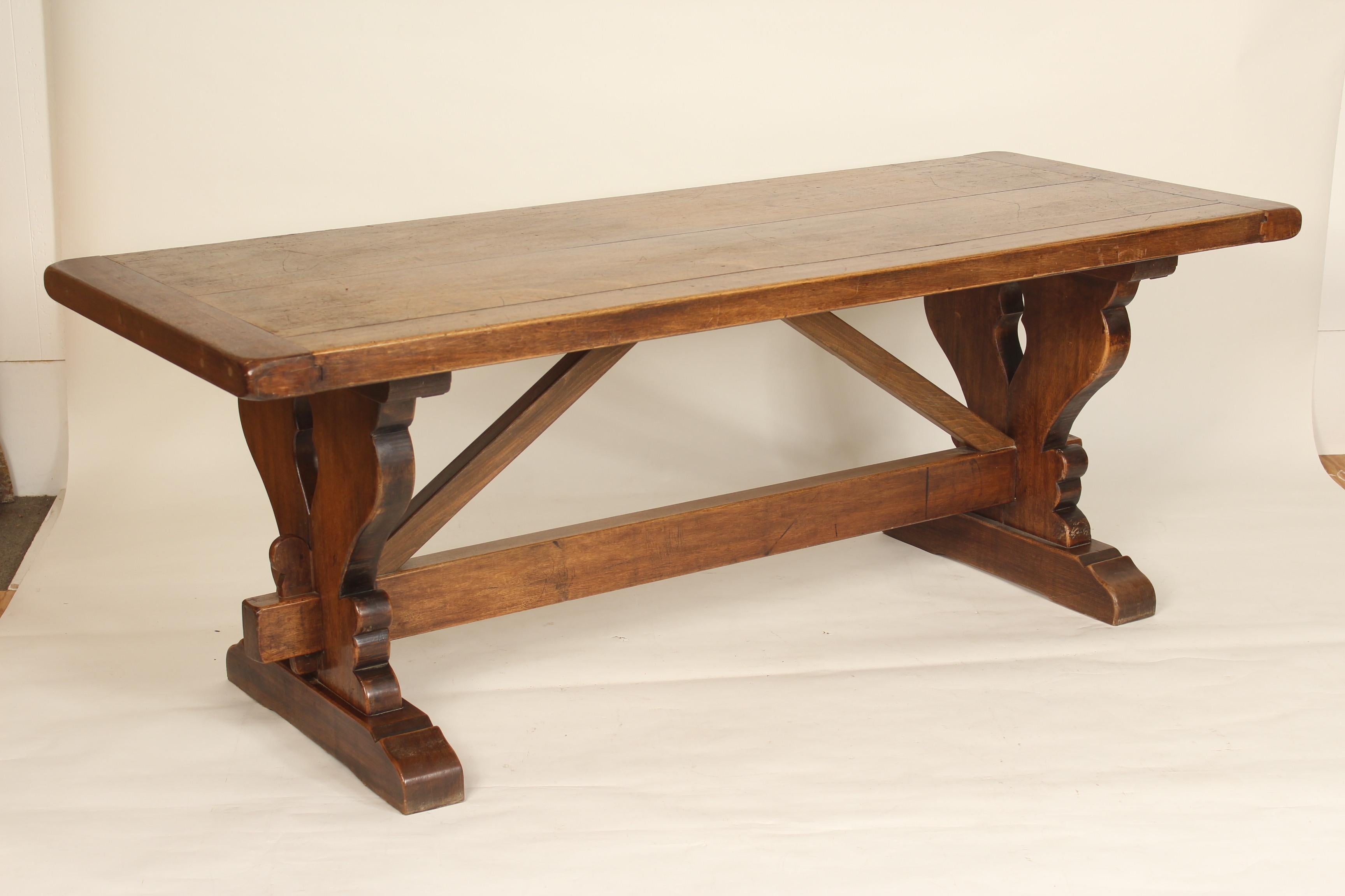 walnut plank table