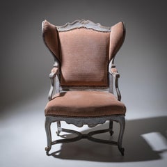Baroque-style Wingback Chair