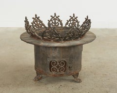Baroque Style Wrought Iron Brazier Fire Pit or Chimnea