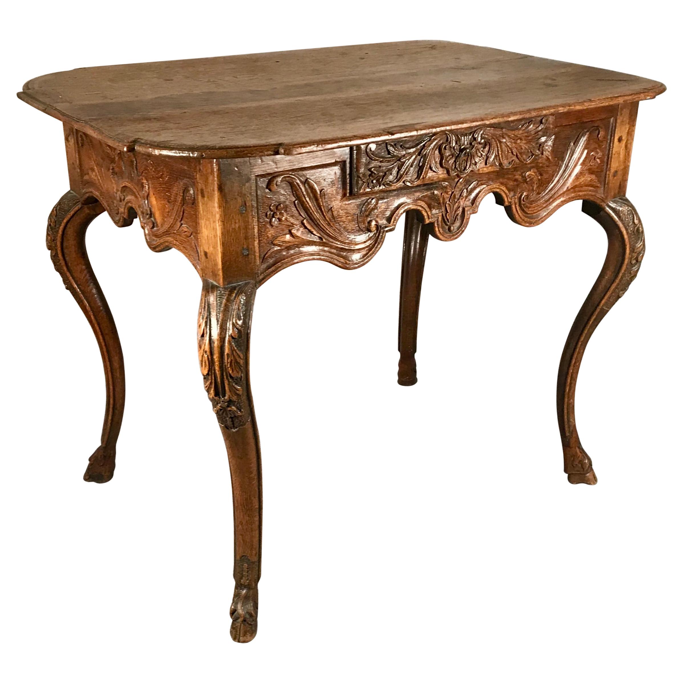 Baroque Table, Flanders 1750, Oak For Sale at 1stDibs