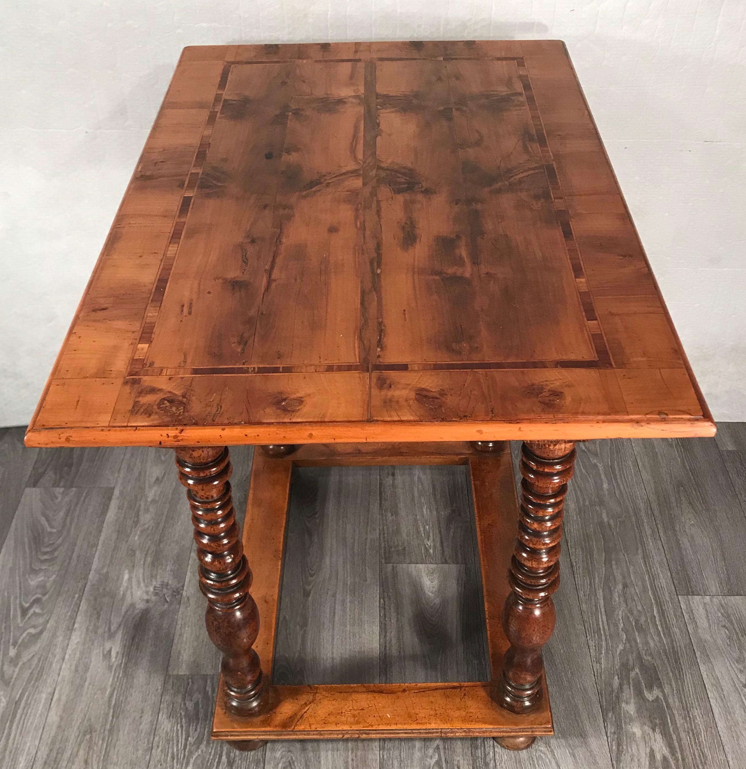 Baroque Table, Southern Germany, Augsburg Region 1750, Walnut For Sale 2