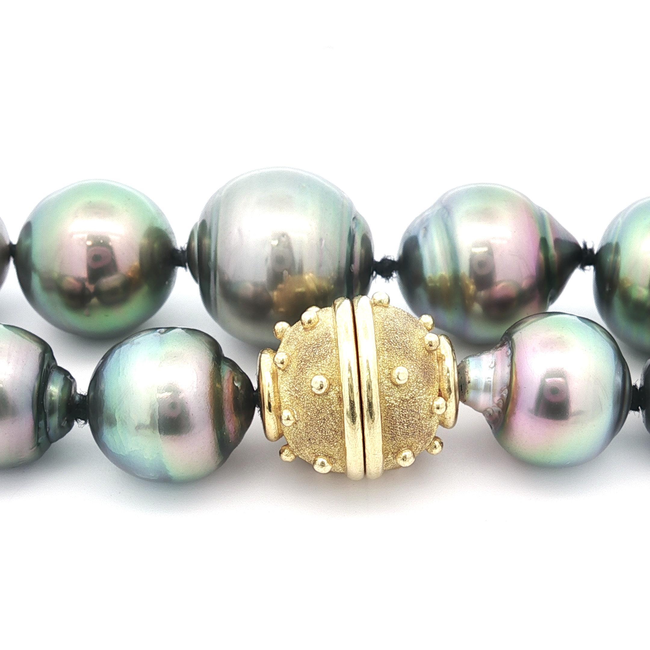 Collana barocca di perle di Tahiti da 15