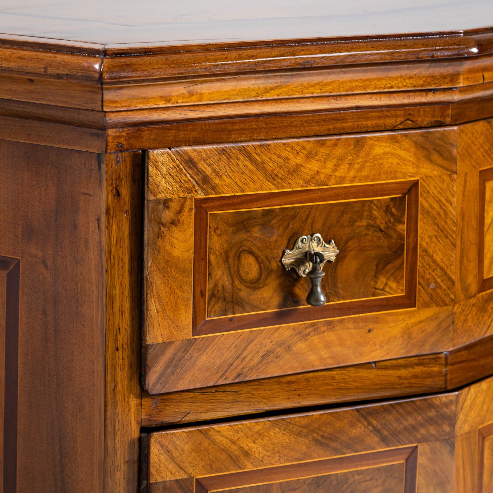 Baroque Tall Chest of Drawers, 18th Century In Good Condition In Greding, DE