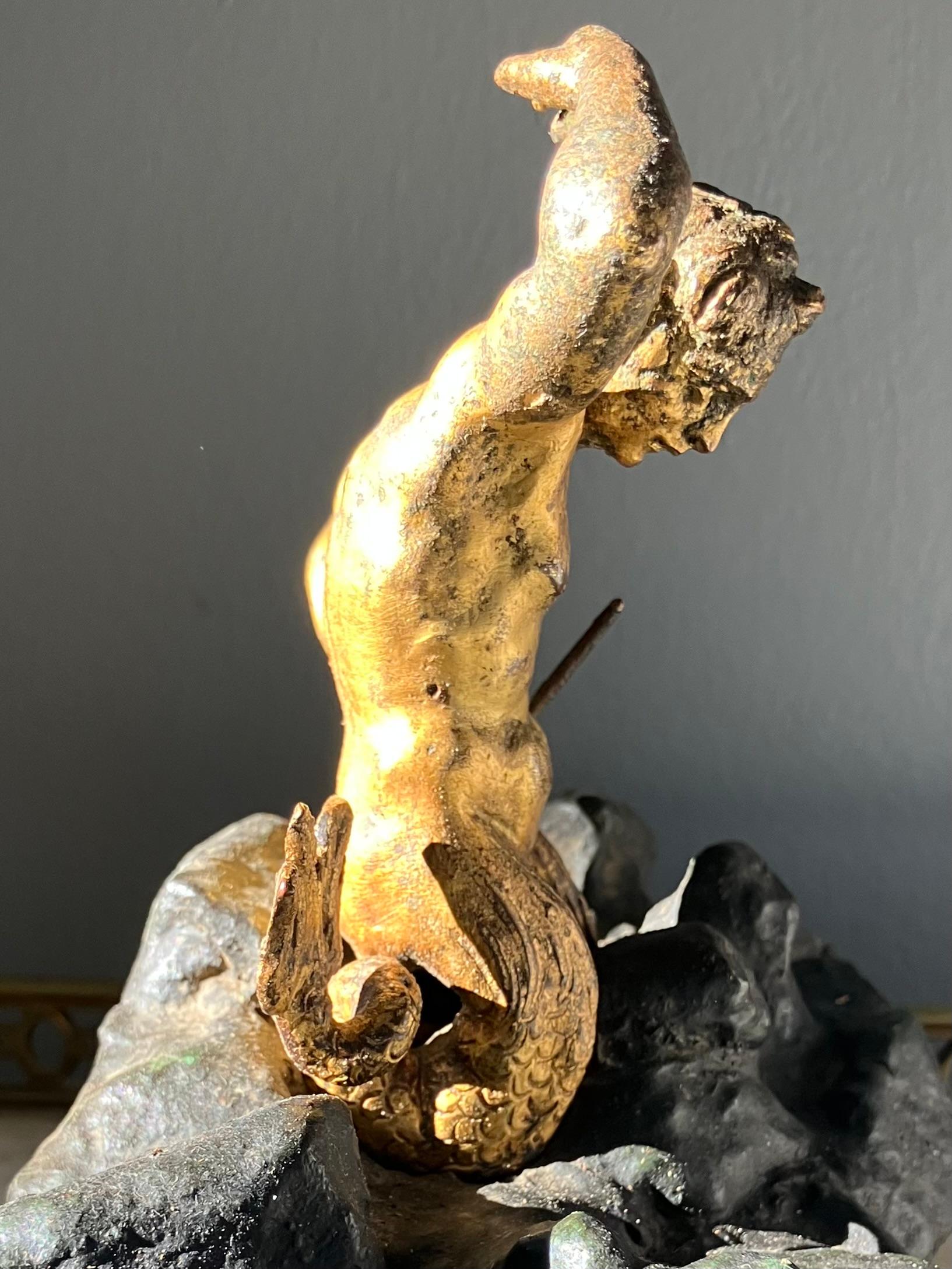 Escultura barroca Tritón Italiano en venta