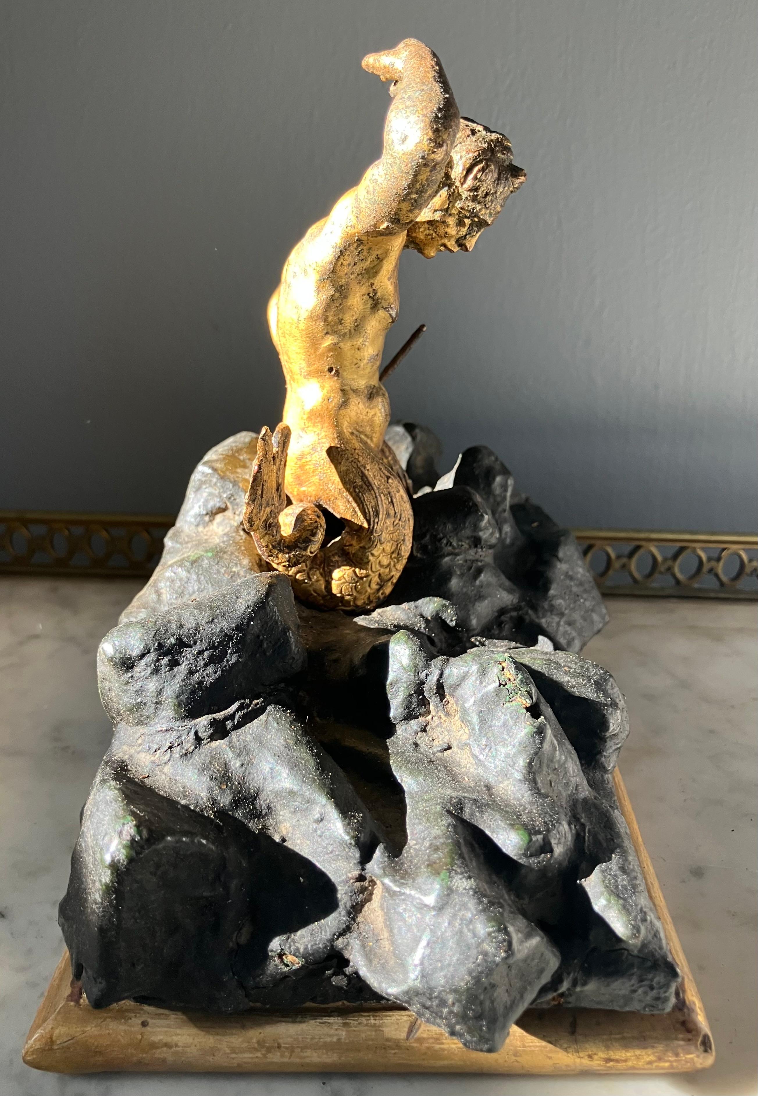 Escultura barroca Tritón en Bueno estado para la venta en New York, NY