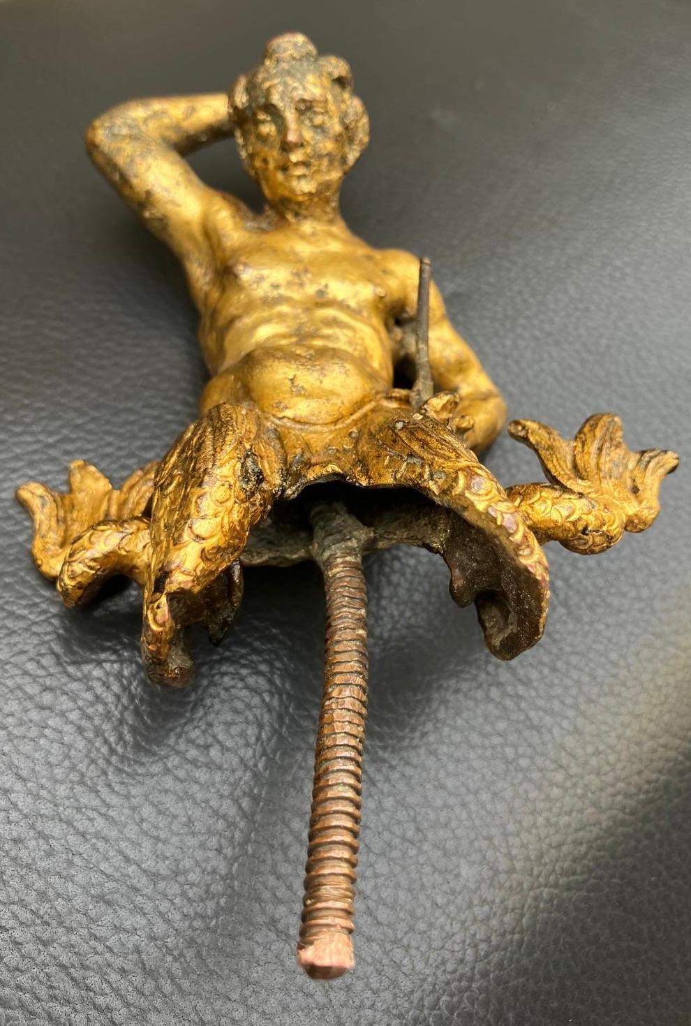 Escultura barroca Tritón Hierro en venta