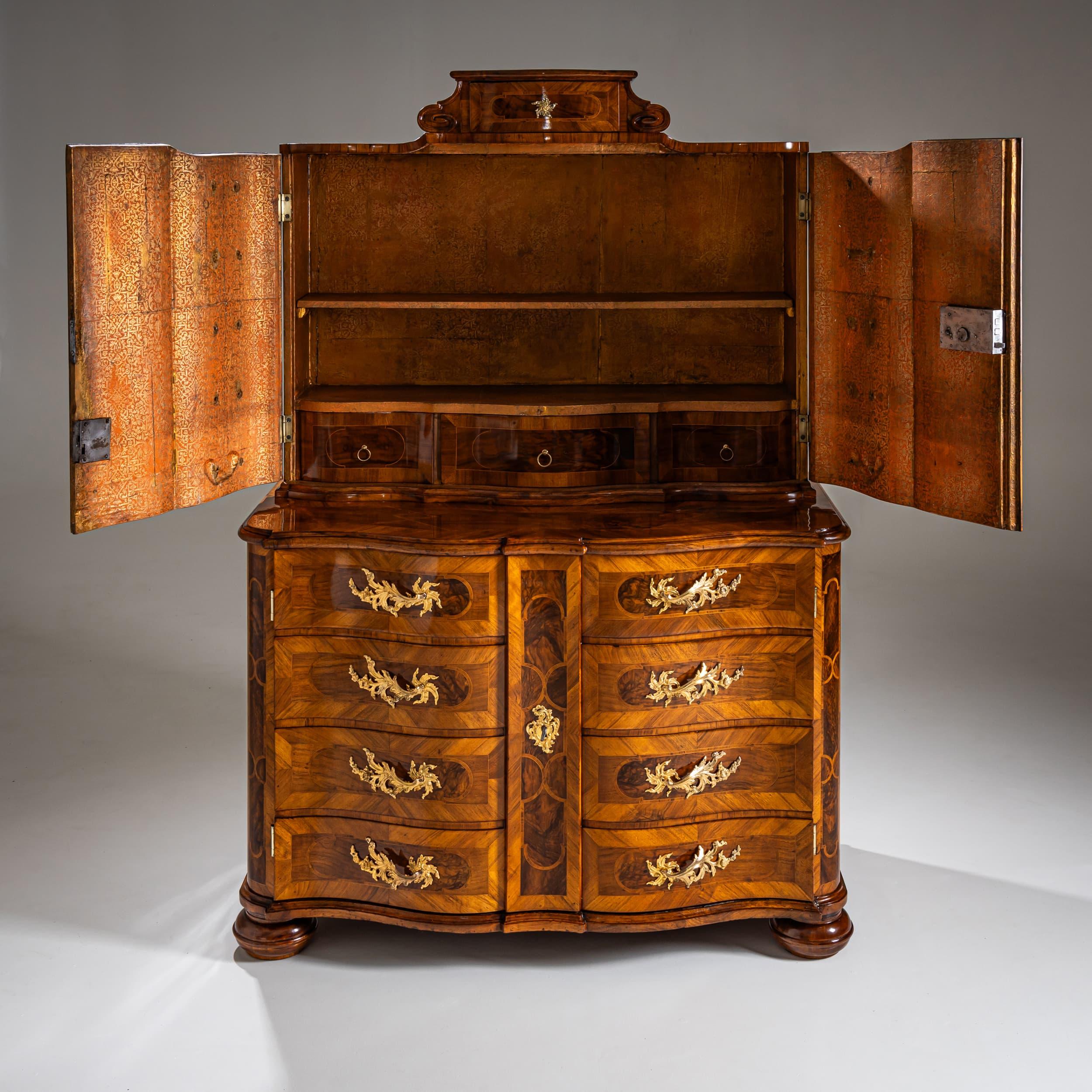 Gabinetto barocco trompe-l'Œil, Germania meridionale, metà del XVIII secolo in vendita 3