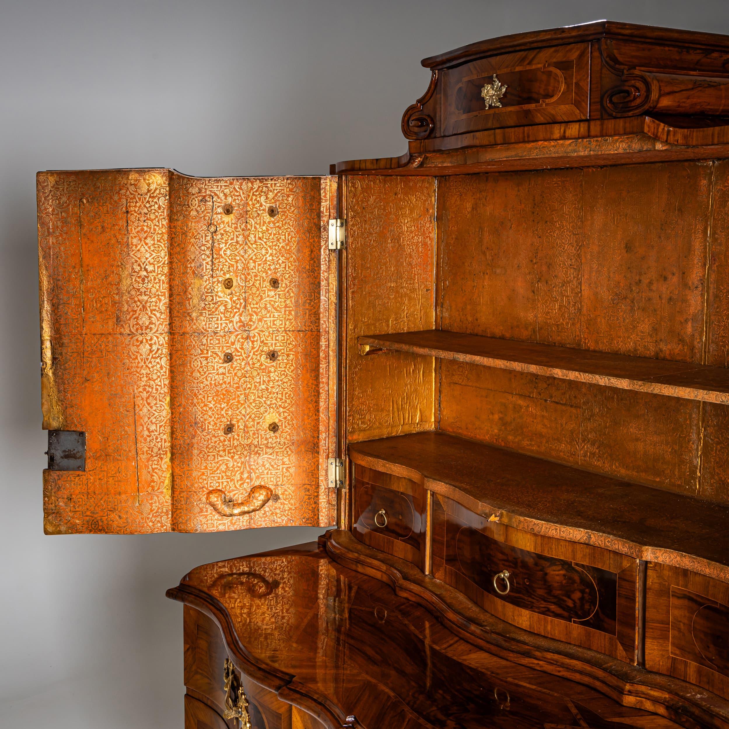 Gabinetto barocco trompe-l'Œil, Germania meridionale, metà del XVIII secolo in vendita 5