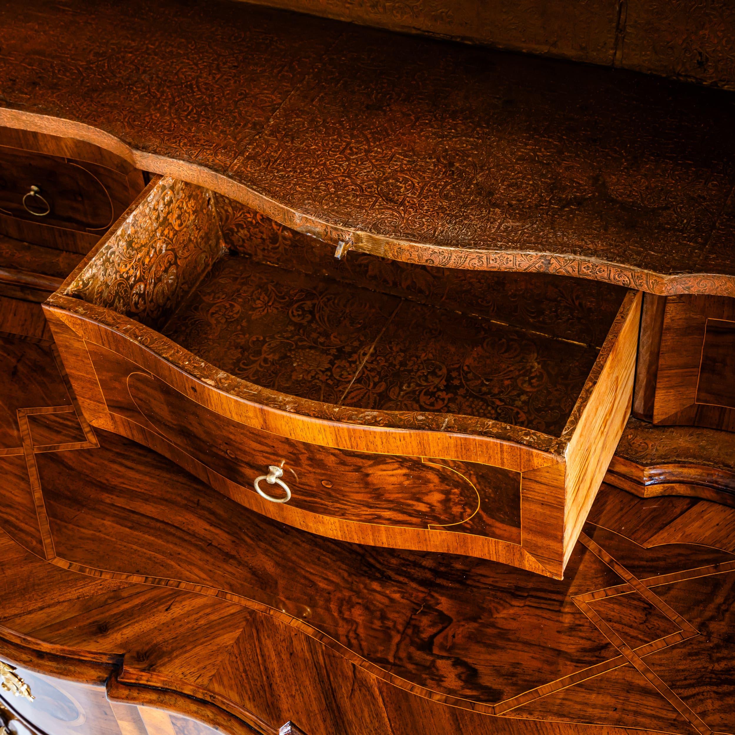 Gabinetto barocco trompe-l'Œil, Germania meridionale, metà del XVIII secolo in vendita 6