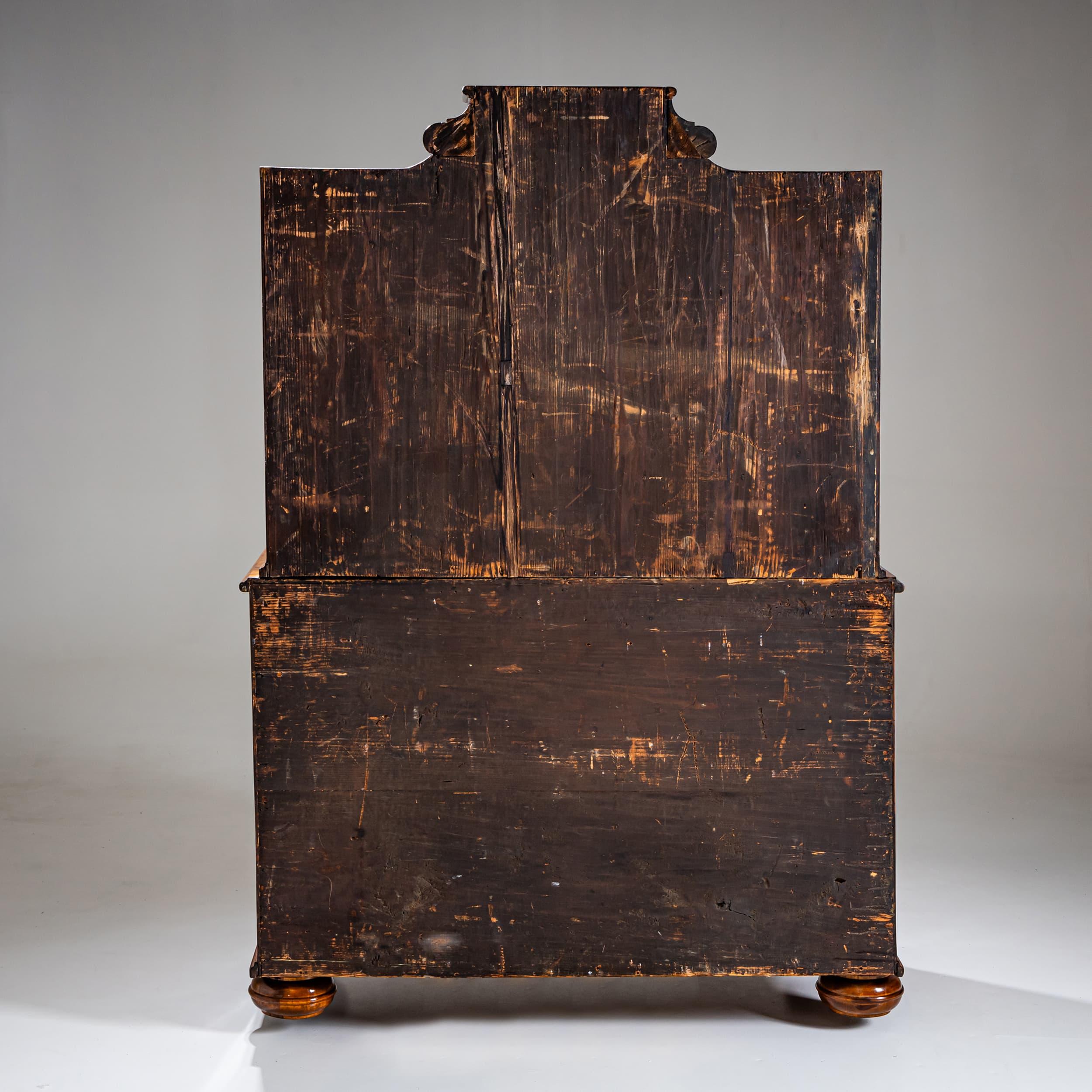 Intarsio Gabinetto barocco trompe-l'Œil, Germania meridionale, metà del XVIII secolo in vendita