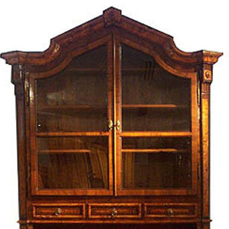 XIXe siècle Vitrine/armoire baroque de style Zopf pour Vitrine en vente