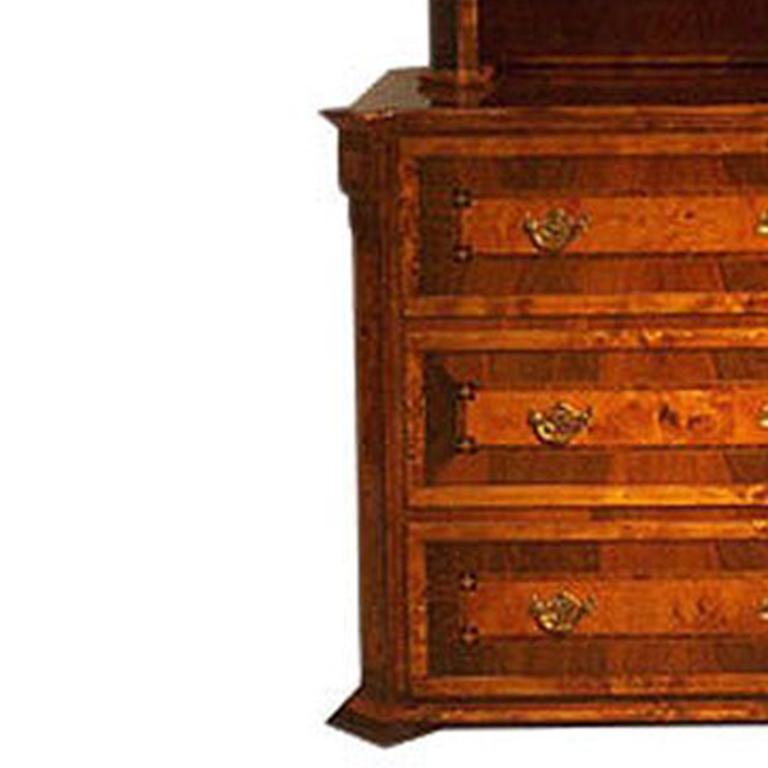 Érable piqué Vitrine/armoire baroque de style Zopf pour Vitrine en vente