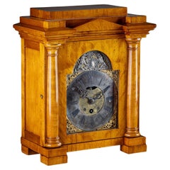 Antique Baroque Wall Clock in a Biedermeier Case, 18th/19th Century