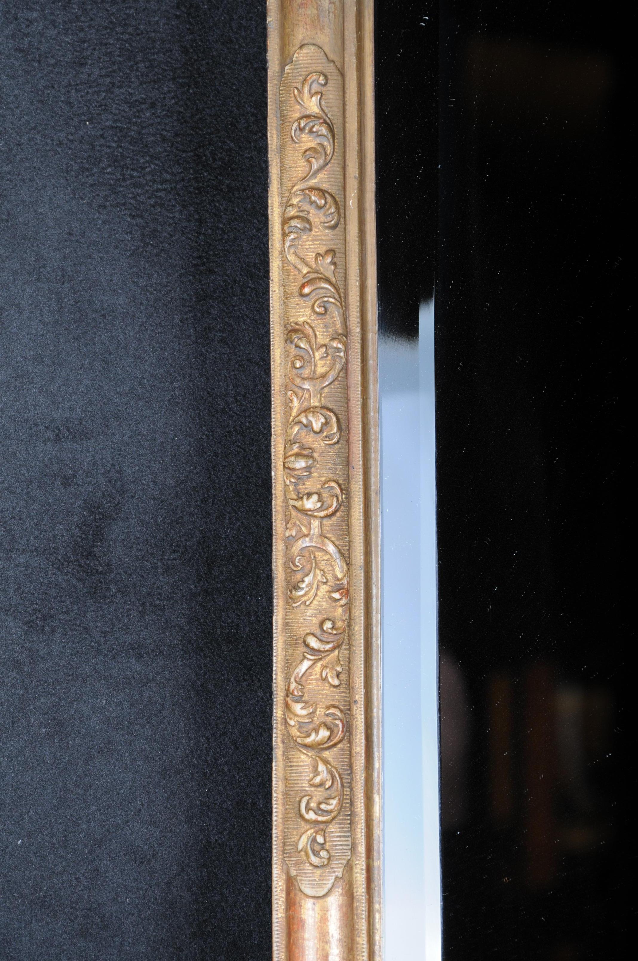 Baroque Wall Mirror, Gold, 19th Century 2